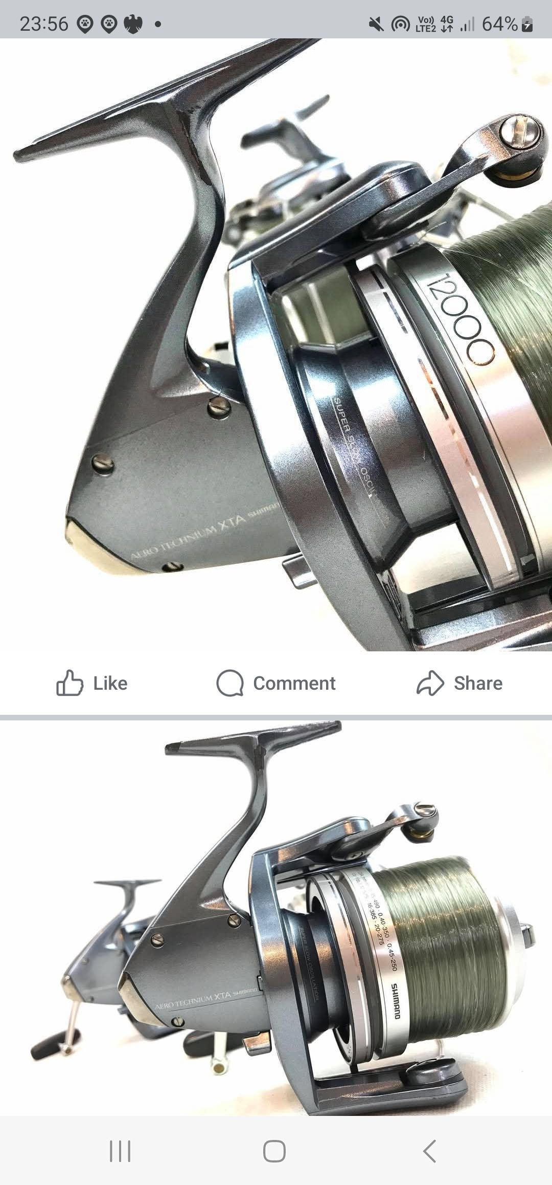 shimano aero technium 12000 xta reels XTB 14000 Reel + Spare Spool  Antique & Vintage Fishing Tackle Shimano Aero Technium Yasaki Tournament