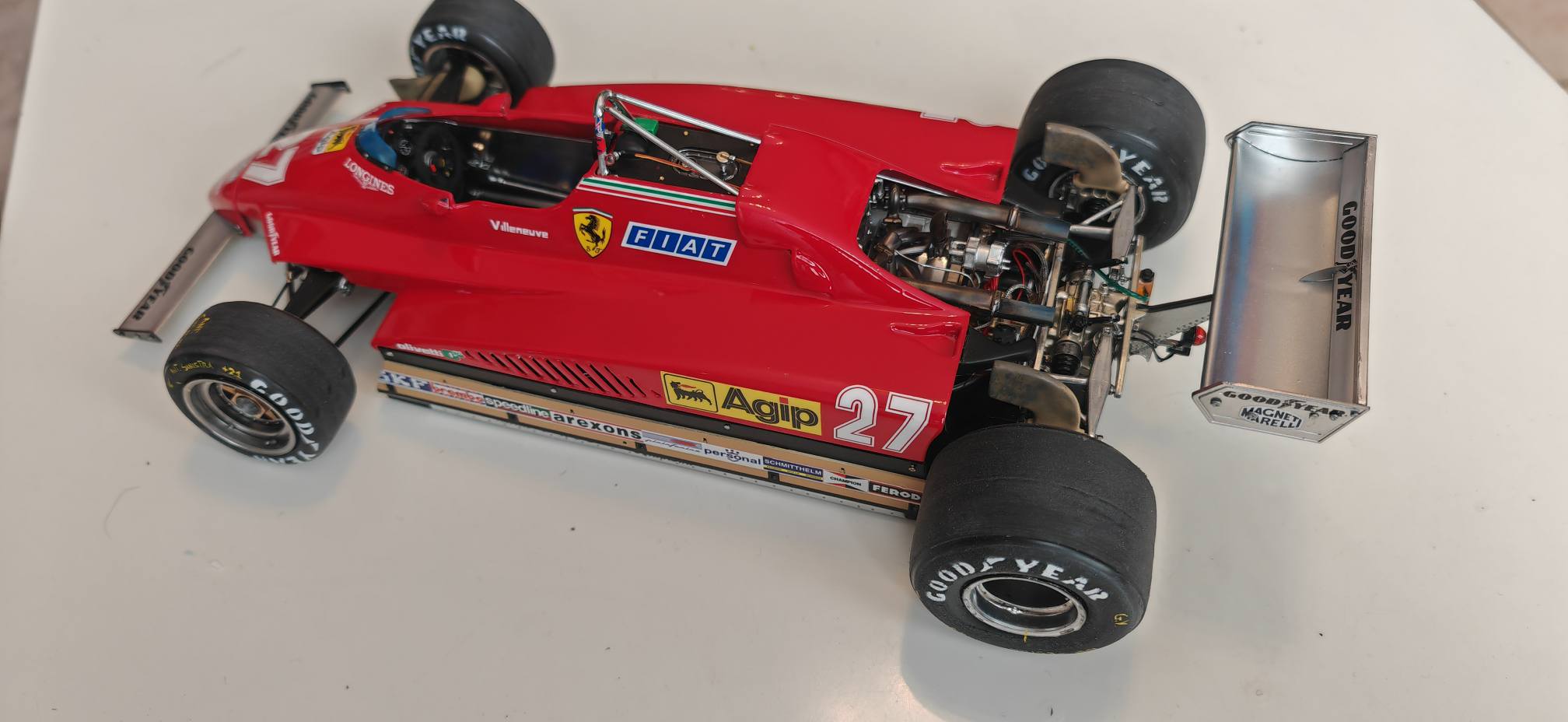 Ferrari type 031 1984. Wip Ferrari 126C4M2 Model Factory Hiro 1/12