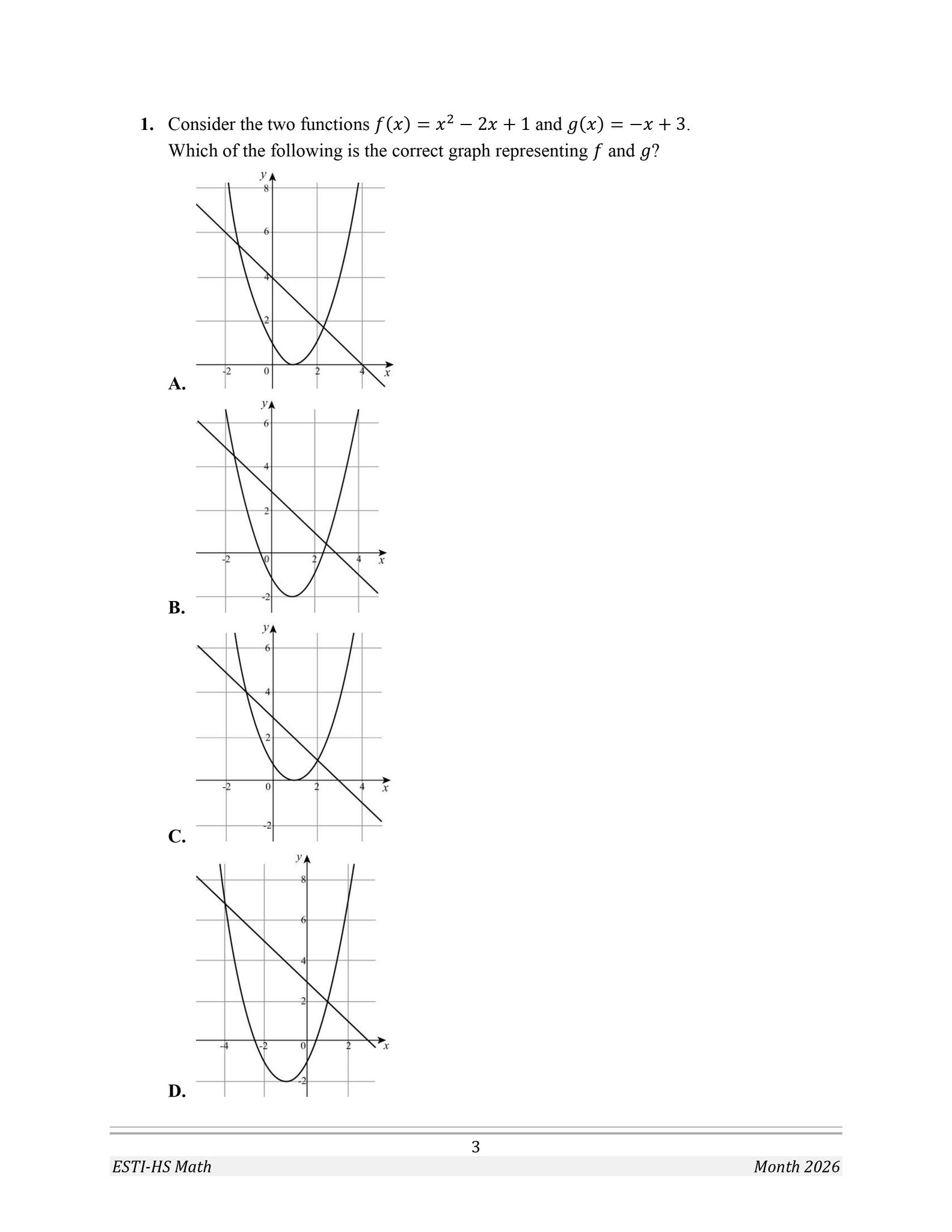( SAT / ACT / EST ) MATH شرح دروس و حل امتحانات | نموذج لامتحان الايست1 ...