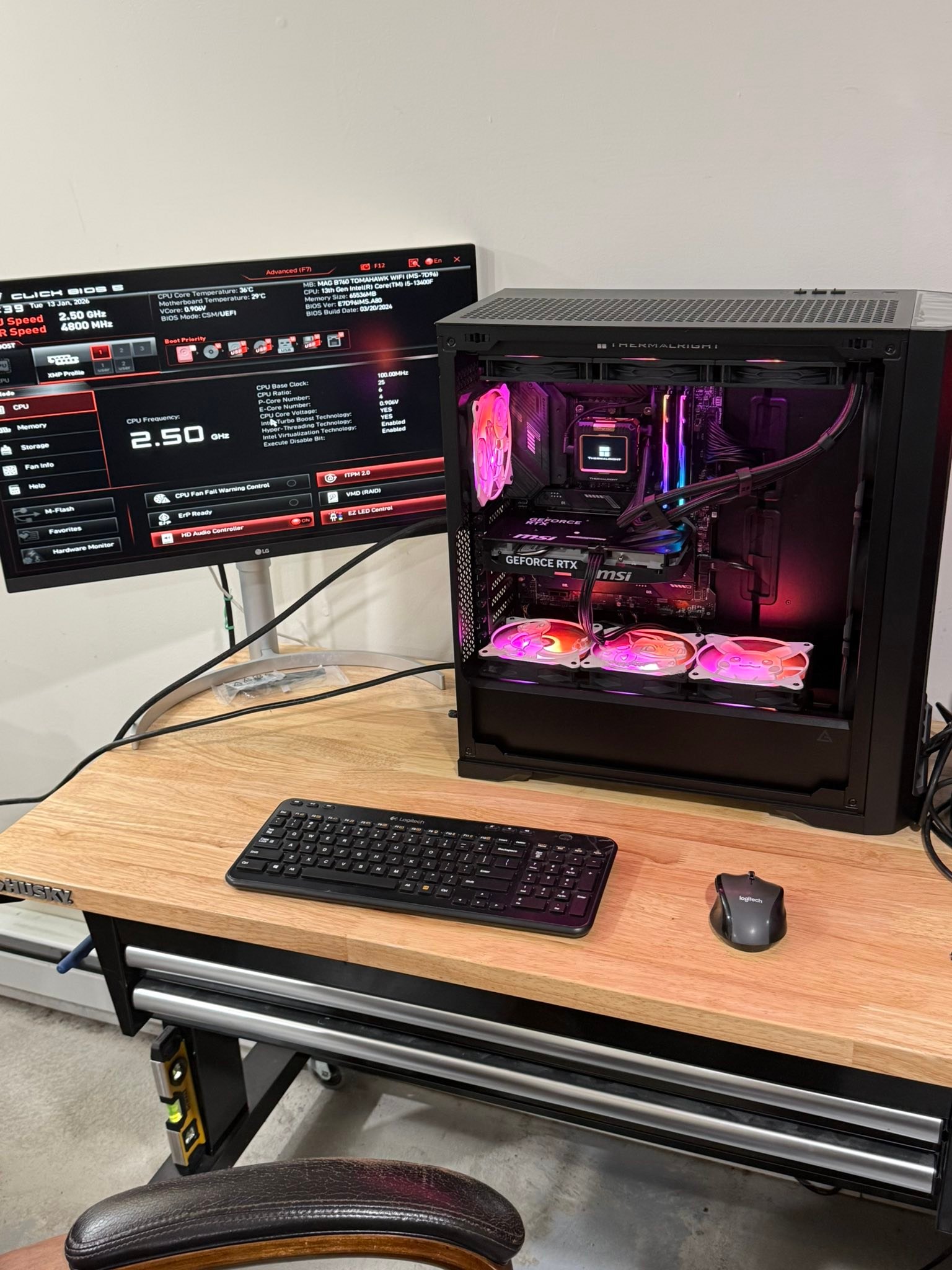 PC rebuild with i5 13400F, 64GB RAM, and Nvidia RTX 5060 Ti