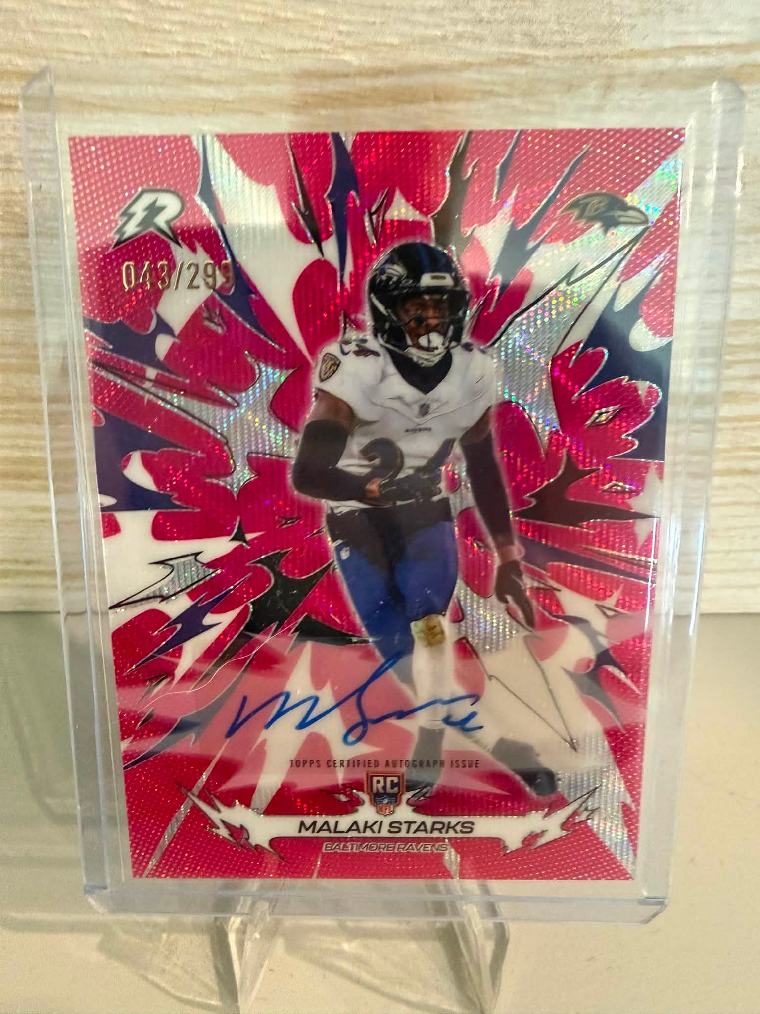 Malaki Starks 25 Resurgence Rookie Pink Prizm Rc Auto 054/299 $75 OBO