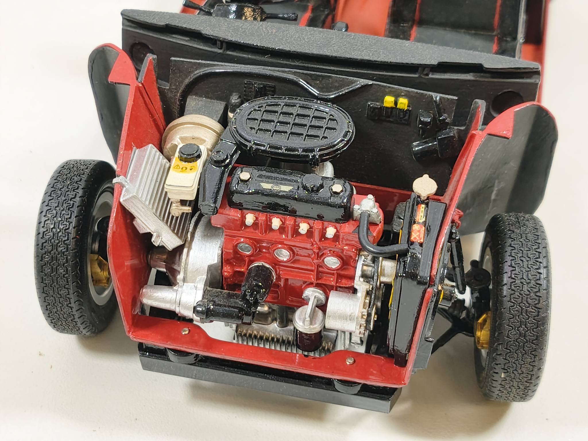 This is my 1/12 scale Tamiya Mini Cooper.