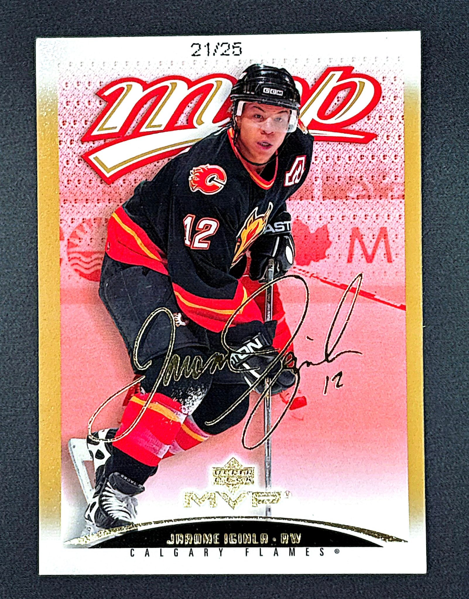 What is the value of a Nick Schmaltz MVP Super Script 12/25 hockey 
