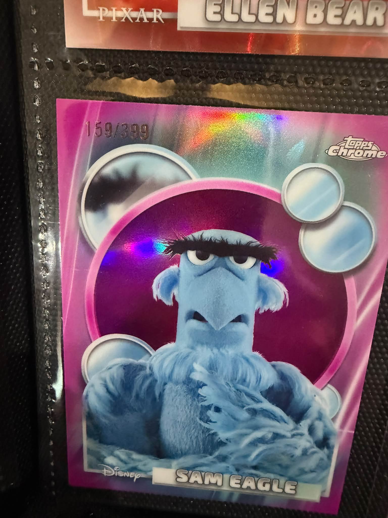 For sale: Disney Topps Chrome Sam Eagle holographic card #159/399
