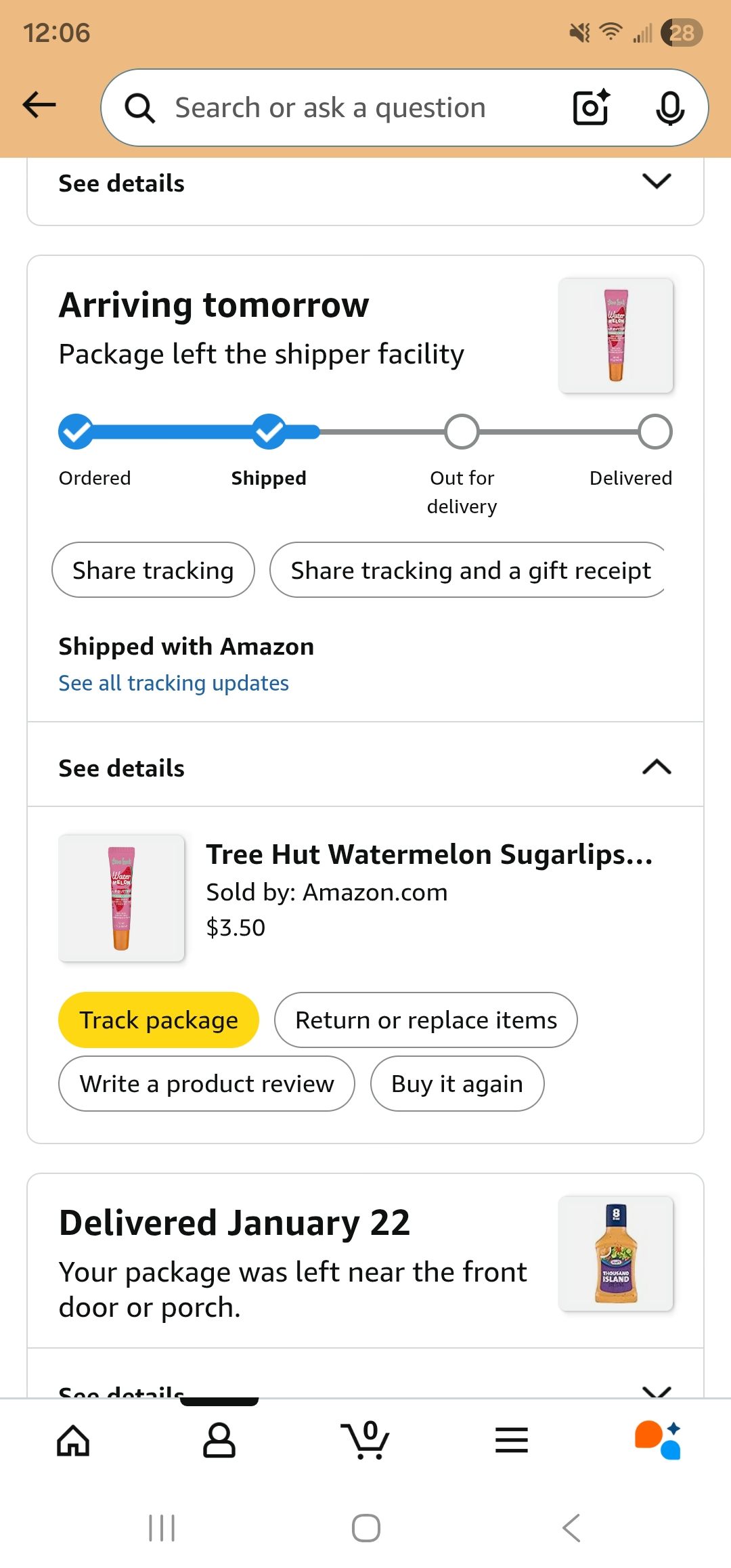 Amazon order finally shipped after delay
