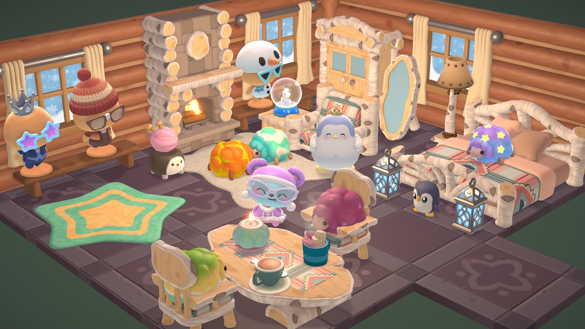 Creating visitor cabins for Koroppi and Pikki in Hello Kitty