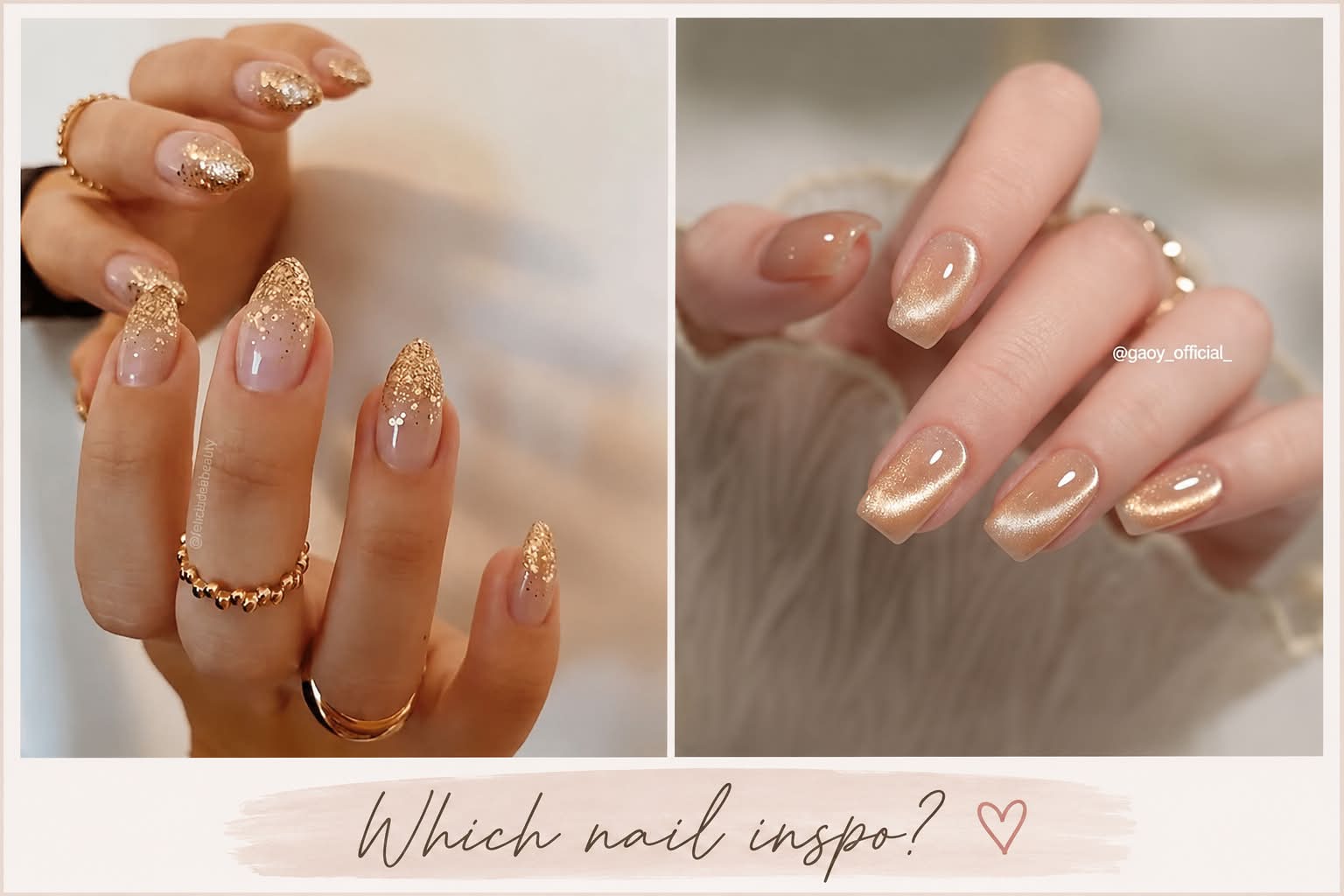 acrylic nails for gold dress Hands down #2 is the winner!! 🙌🏼 You guys definitely made that decision easy me! Now it's time for the 💅🏼 I know I want to incorporate somehow nails to match gold dress