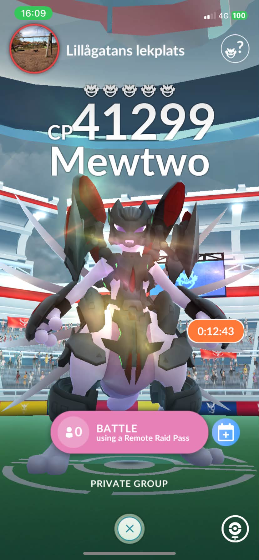 Mewtwo raid invites needed