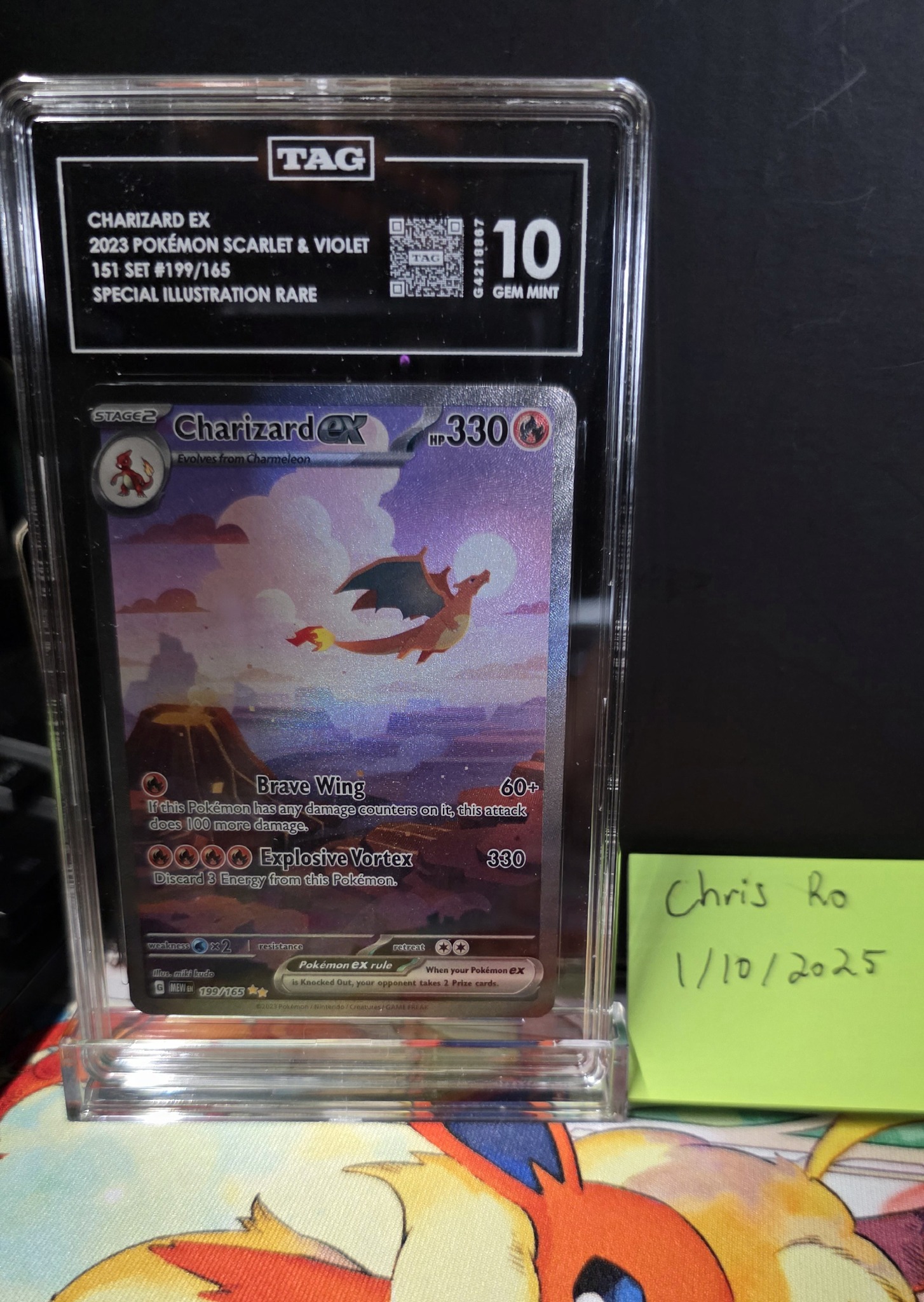 charizard pokemon card scarlet and violet ex (228/197) [Scarlet & Violet: Obsidian Flames] front and back. Pokemon: Charizard ex Special Collection