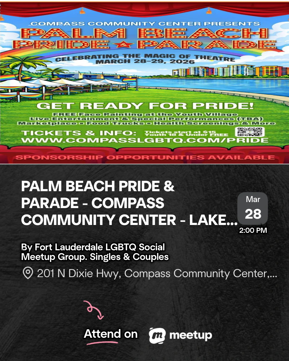 Fort Lauderdale LGBTQ Social Meetup. For Singles & Couples | Fort ...
