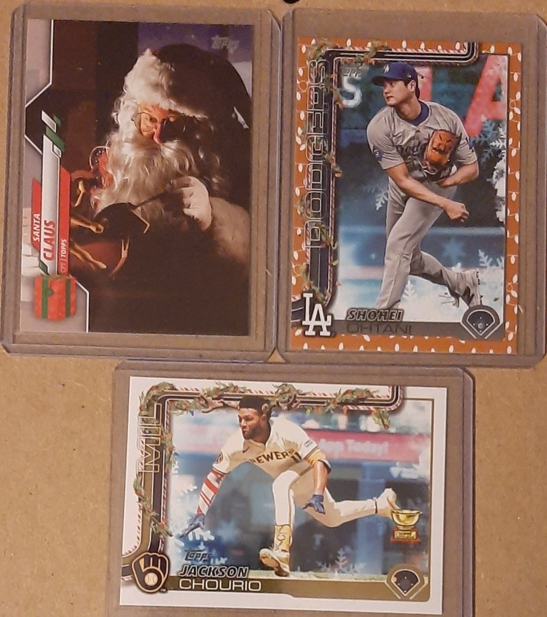 2025 Topps Certified Autograph Issue card of Santa Claus