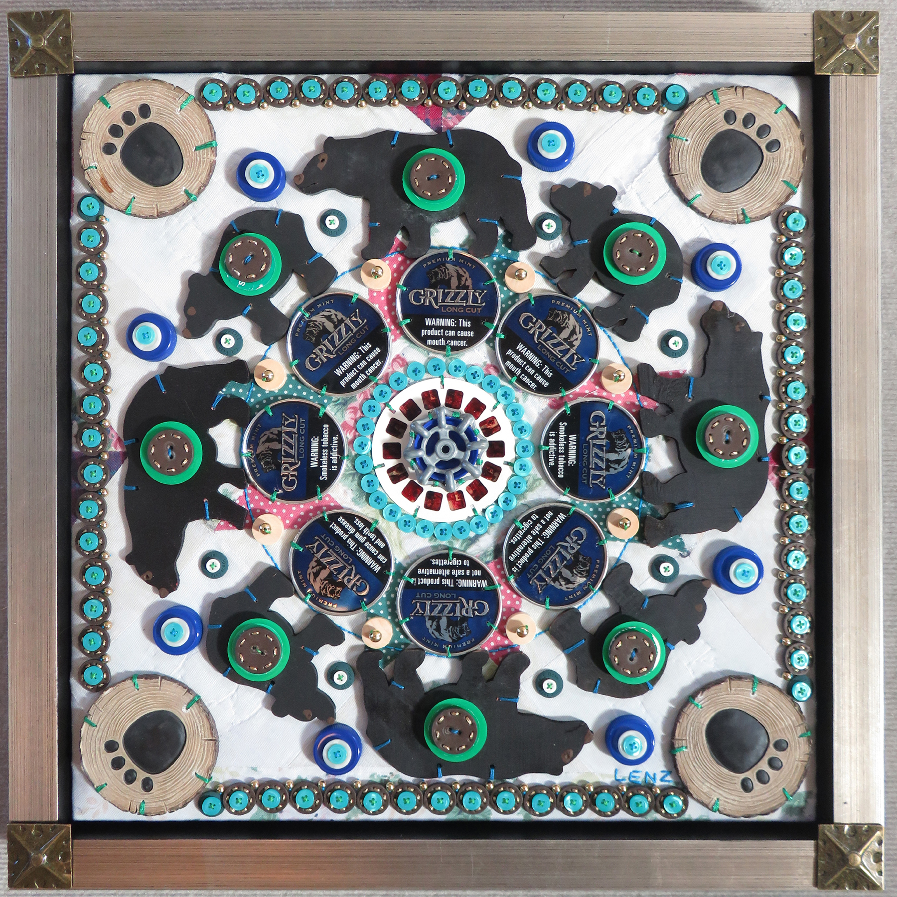 Salvaged glass chandelier by Conan Castillo and Cohab Workshop