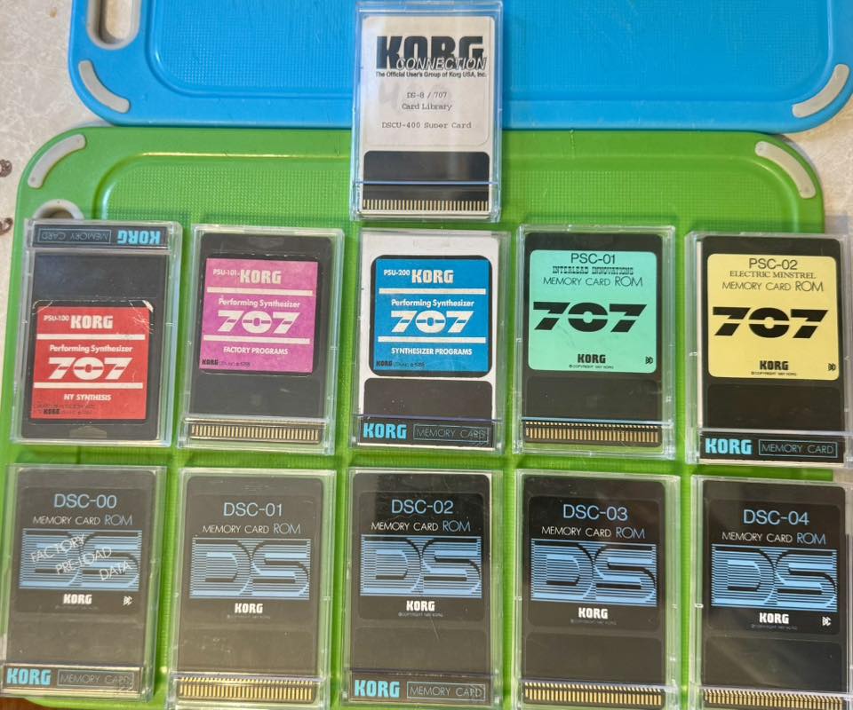 Korg Trinity V3 Pro and DS-8/707 ROM cards
