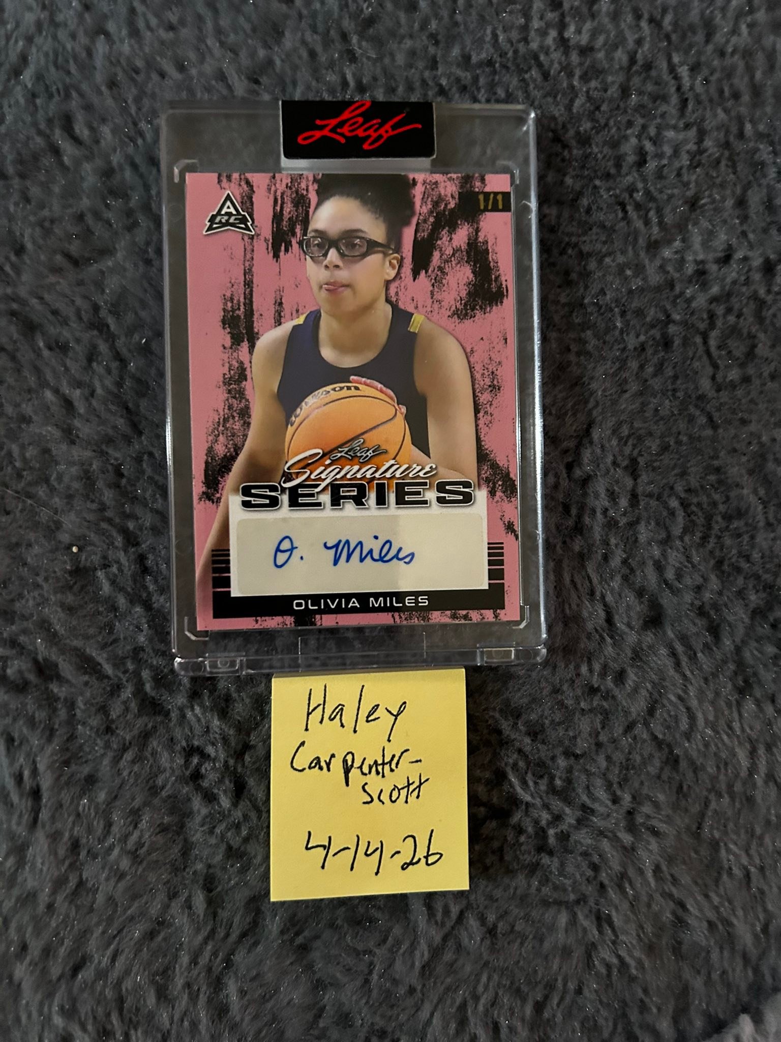その他 2023 leaf Trinity Olivia Miles Auto 2023 Leaf Signatures Series Olivia Miles 1/1 auto for sale