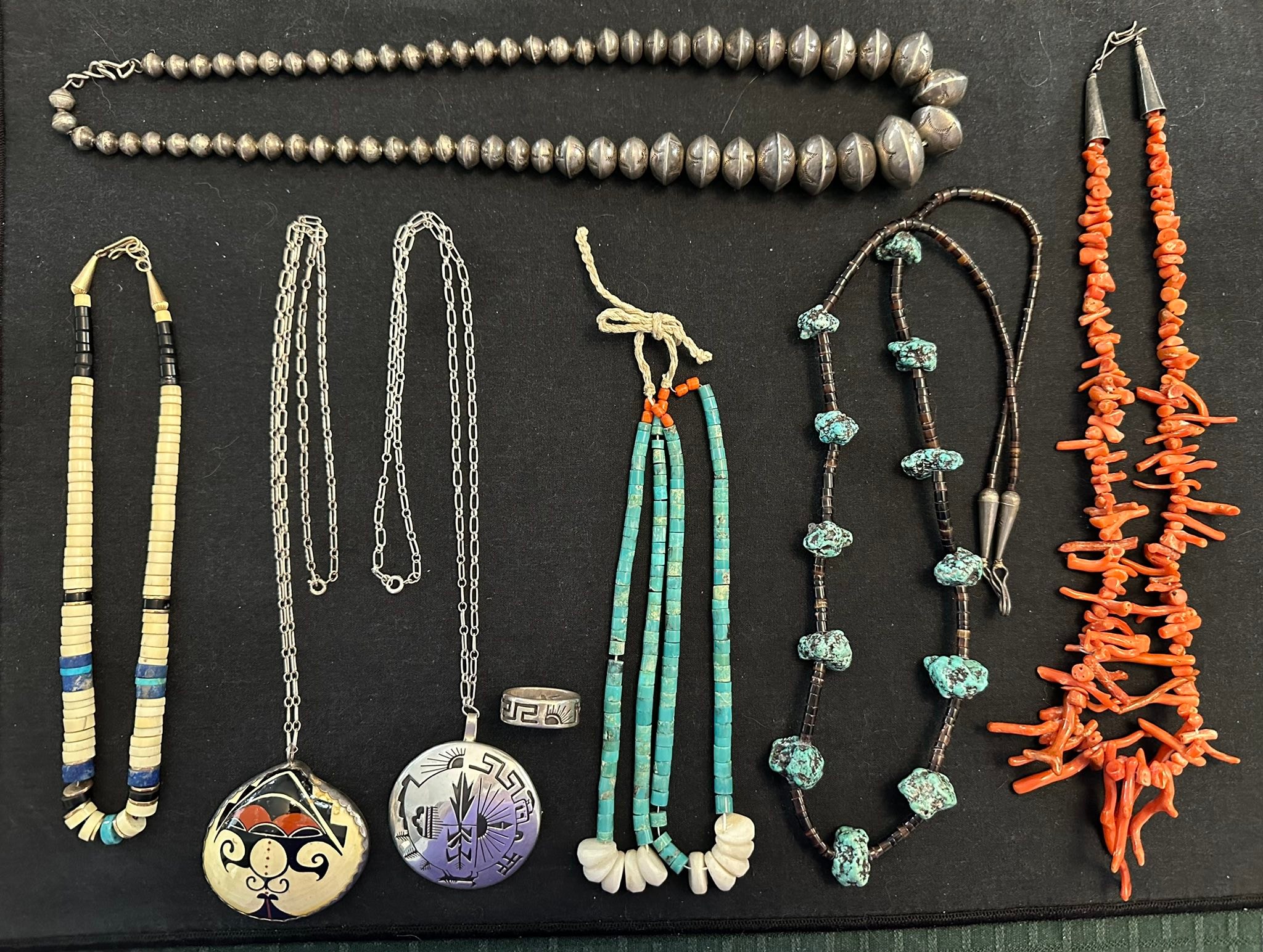Vintage pueblo jewelry from the 70s and 80s