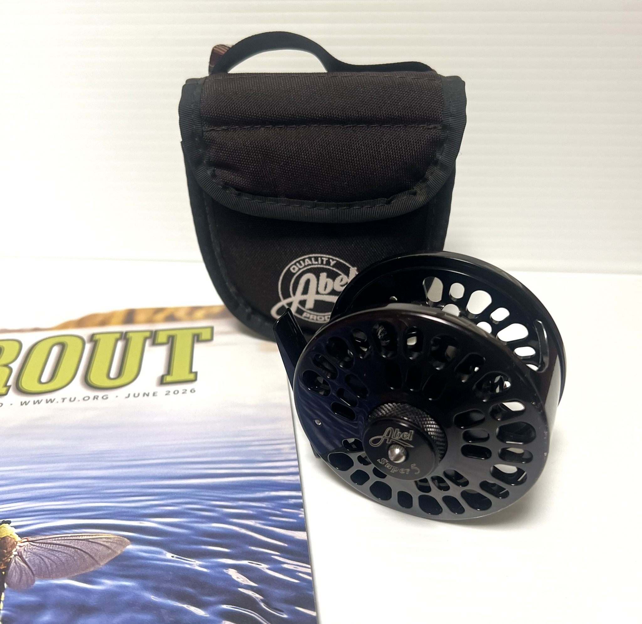 abel super 6n fly reel SDF 5/6 Satin Teal traditional resistance for delicate presentations USED Abel Super 7/8 QC