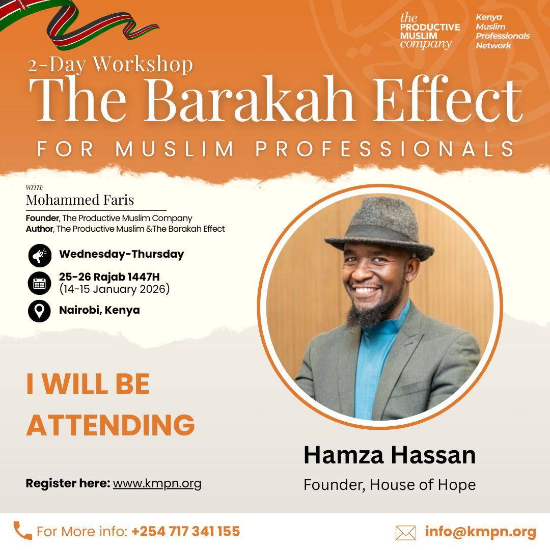 Hamza - After the blockbuster Session 1 of The Productive Muslim ...