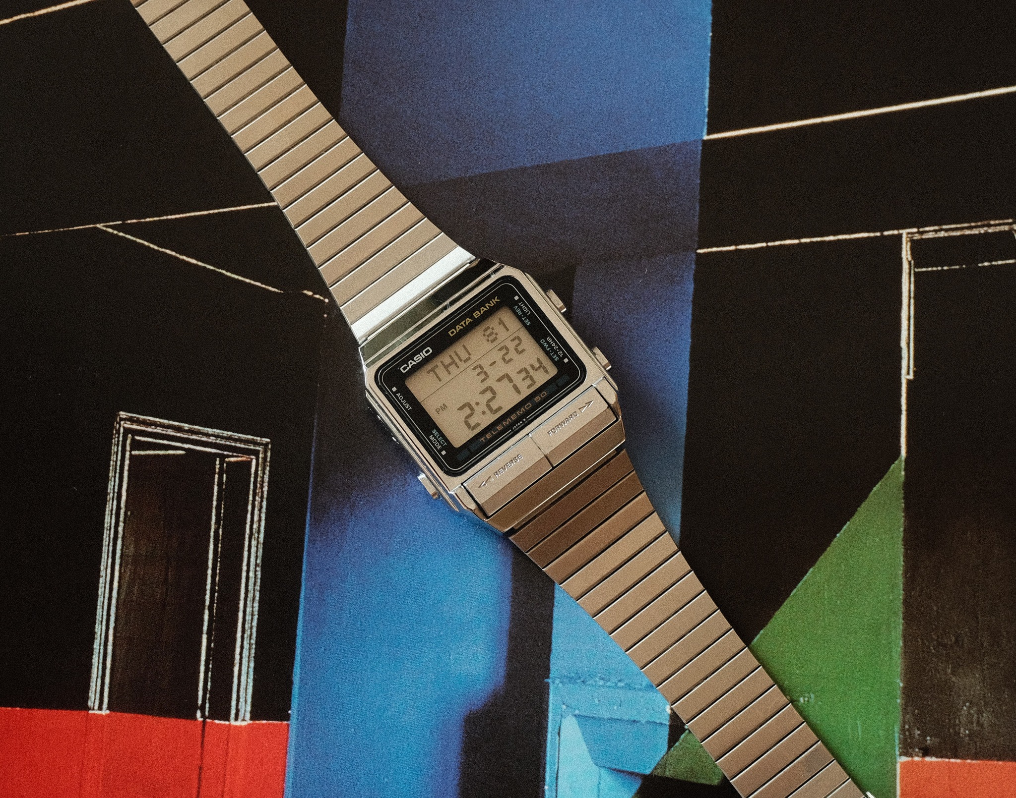 Casio DB-510 watch with soft rubber band