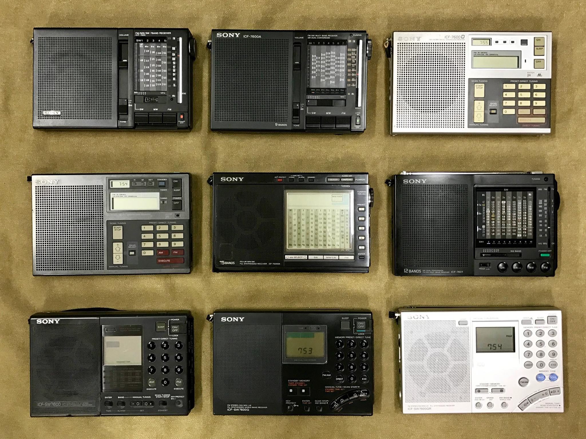 Sony ICF-7600D, 649 DM, 1983-87.