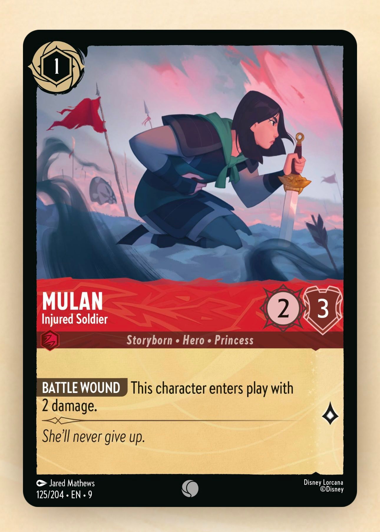 card soldiers lorcana - Chien-Po (Imperial Soldier) - 178/204 - Common (Foil) 5 Character Version New Lorcana - Archazia's Island