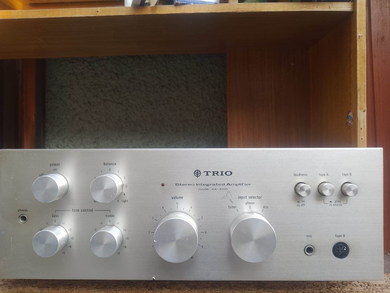 Amplificador trio Kenwood ka 3100, 40 wats x canal, para parlantes