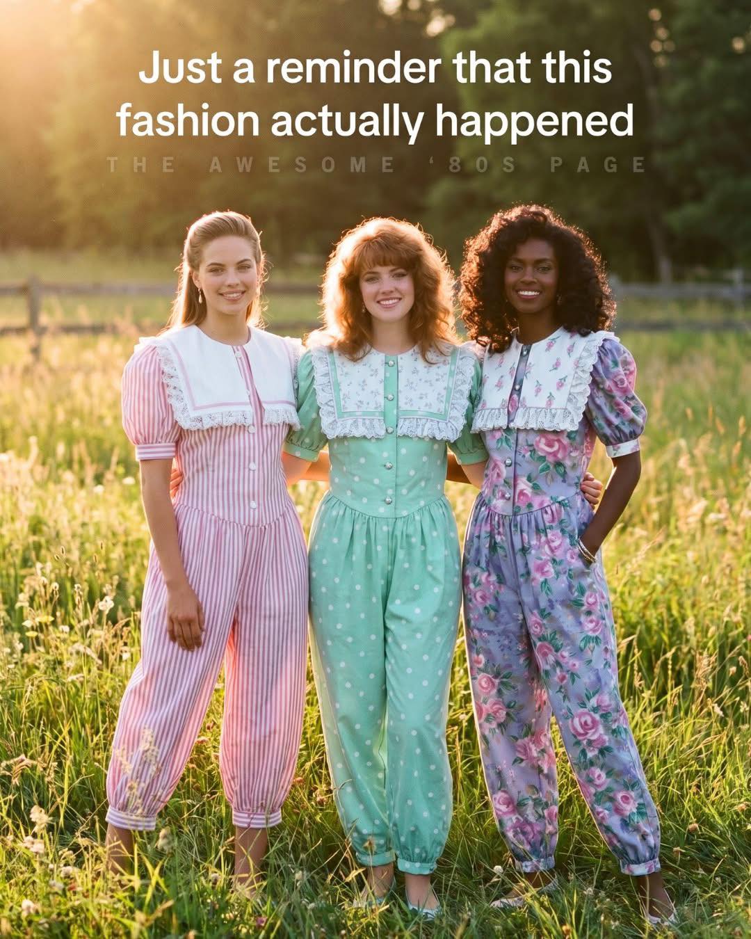 80s Fashion: The Infamous Floral Jumpsuit