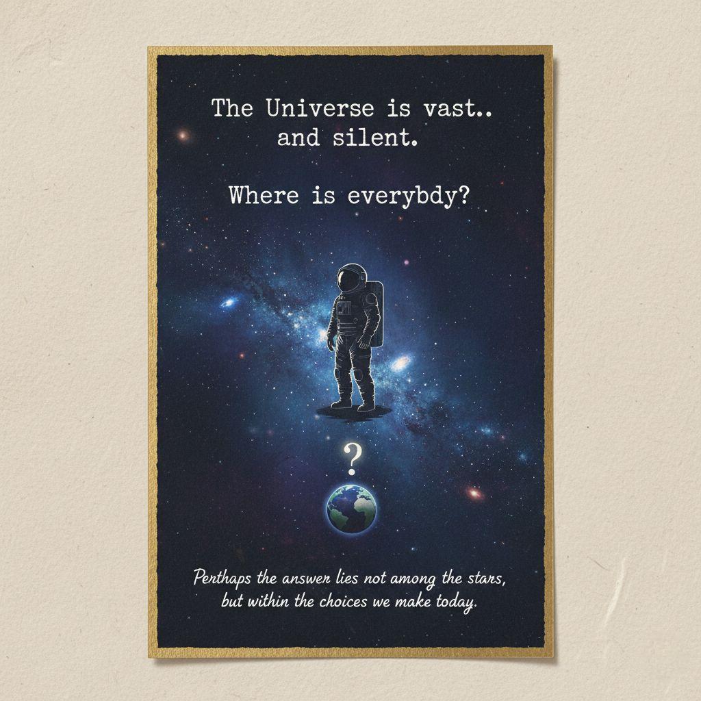 Thus - 🌌 Why is the Universe so silent? 🌌 Have you ever looked up at ...