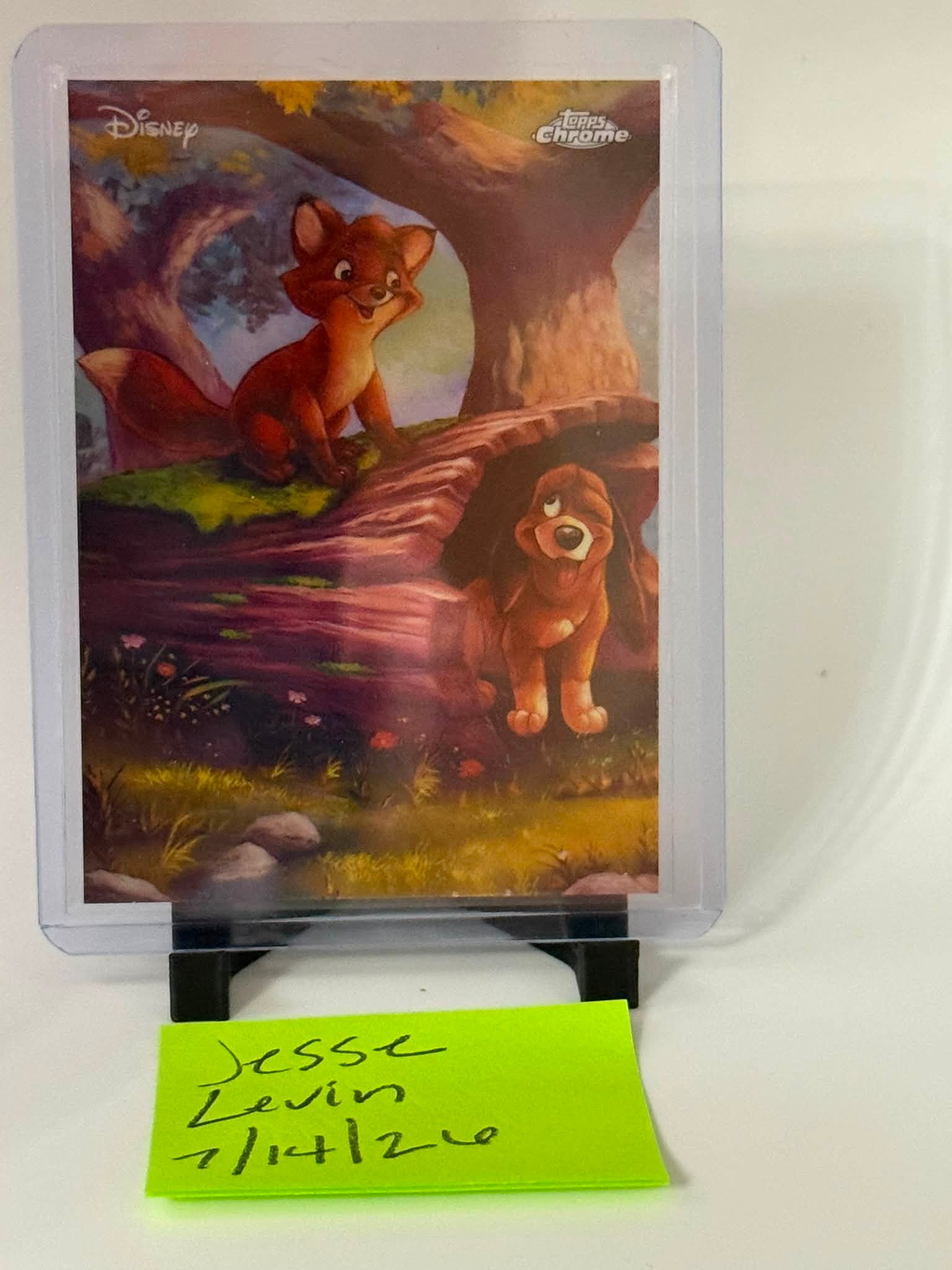 2026 Topps Chrome Disney Fox And The Hound Art Of Disney Case Hit