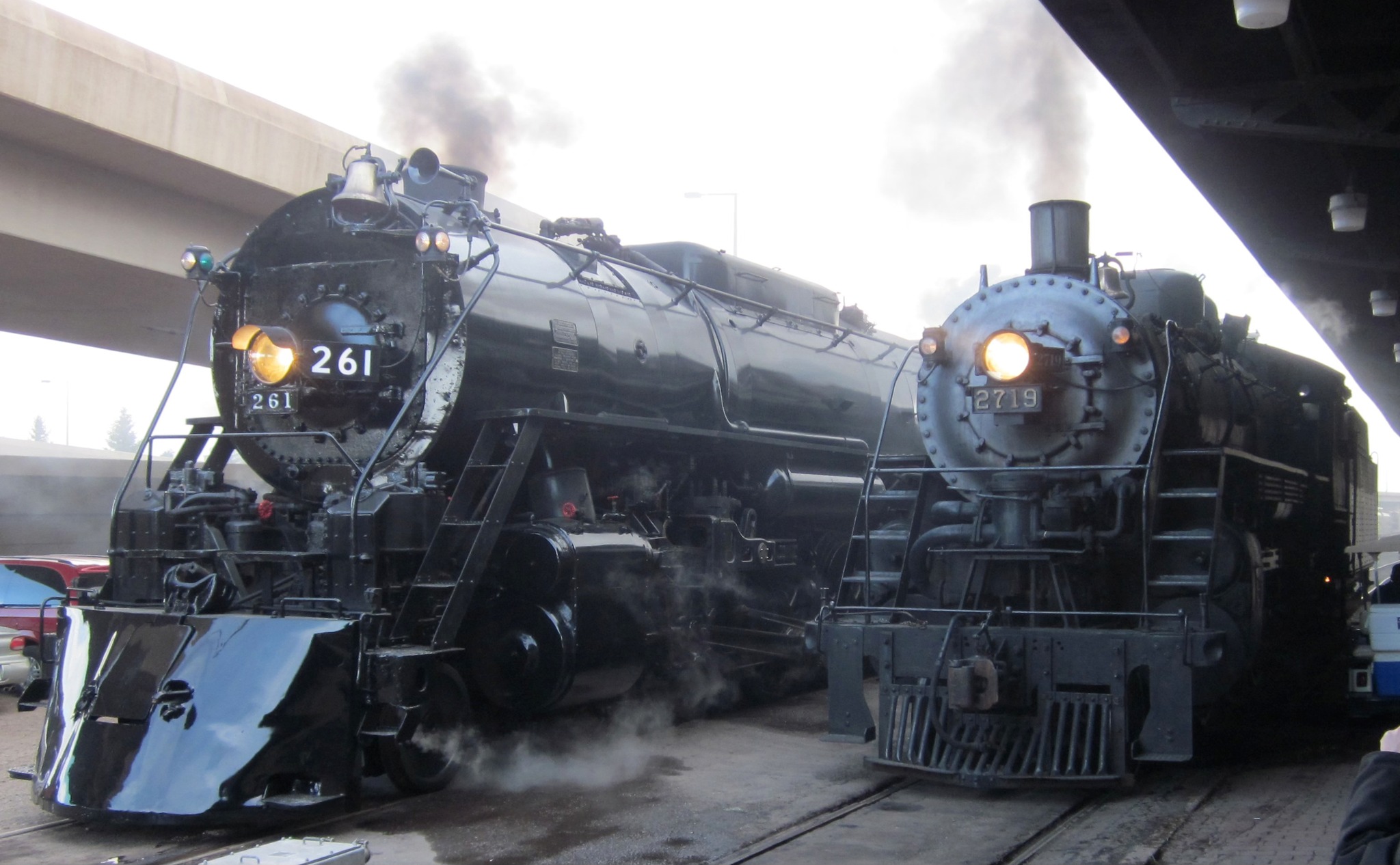 Lake Superior Railroad Museum display for National Train Day
