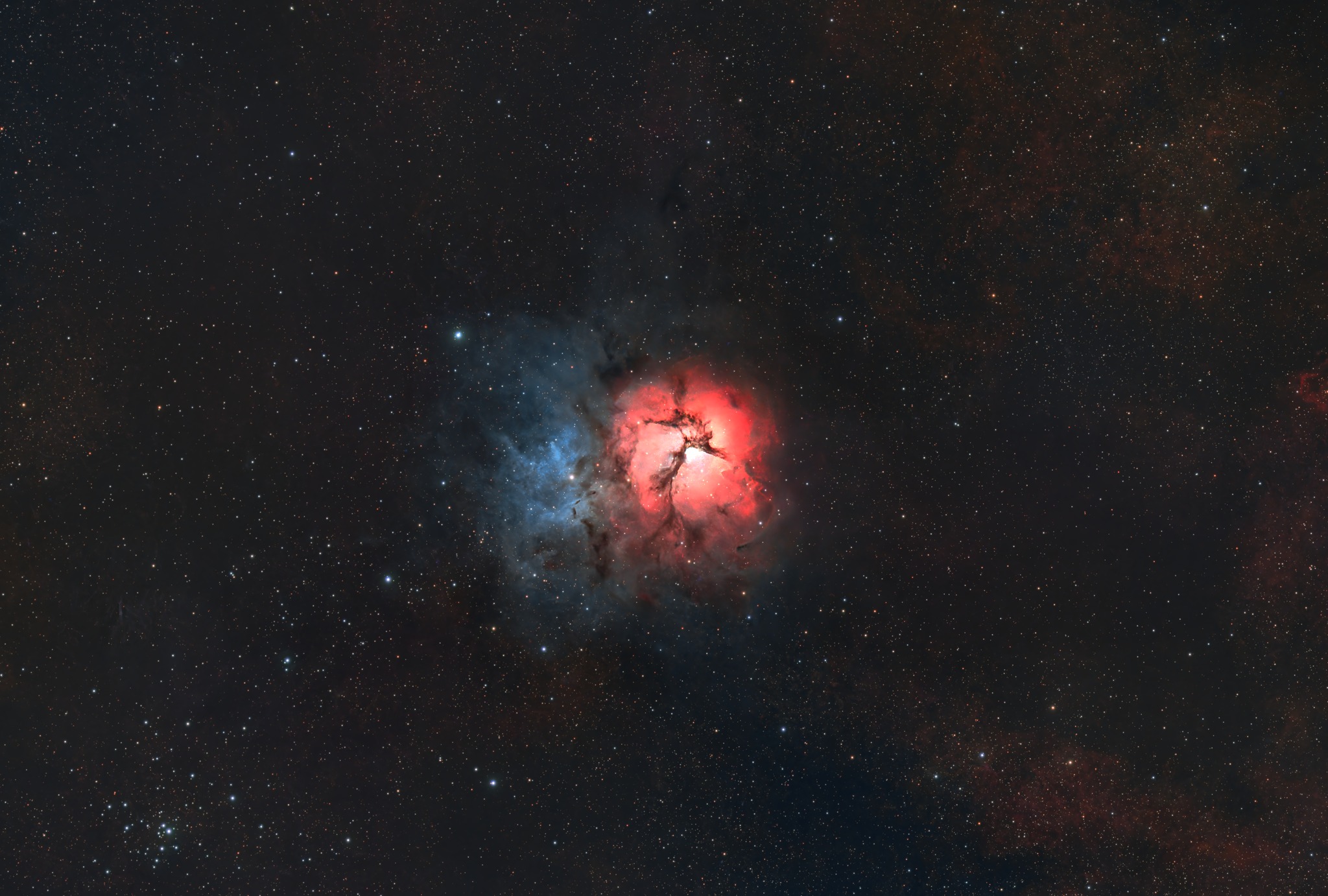 T-shirt Graphique Trifid Nebula M20 - Design Espace Et étoiles - Taille S - Neuf Sans étiquette