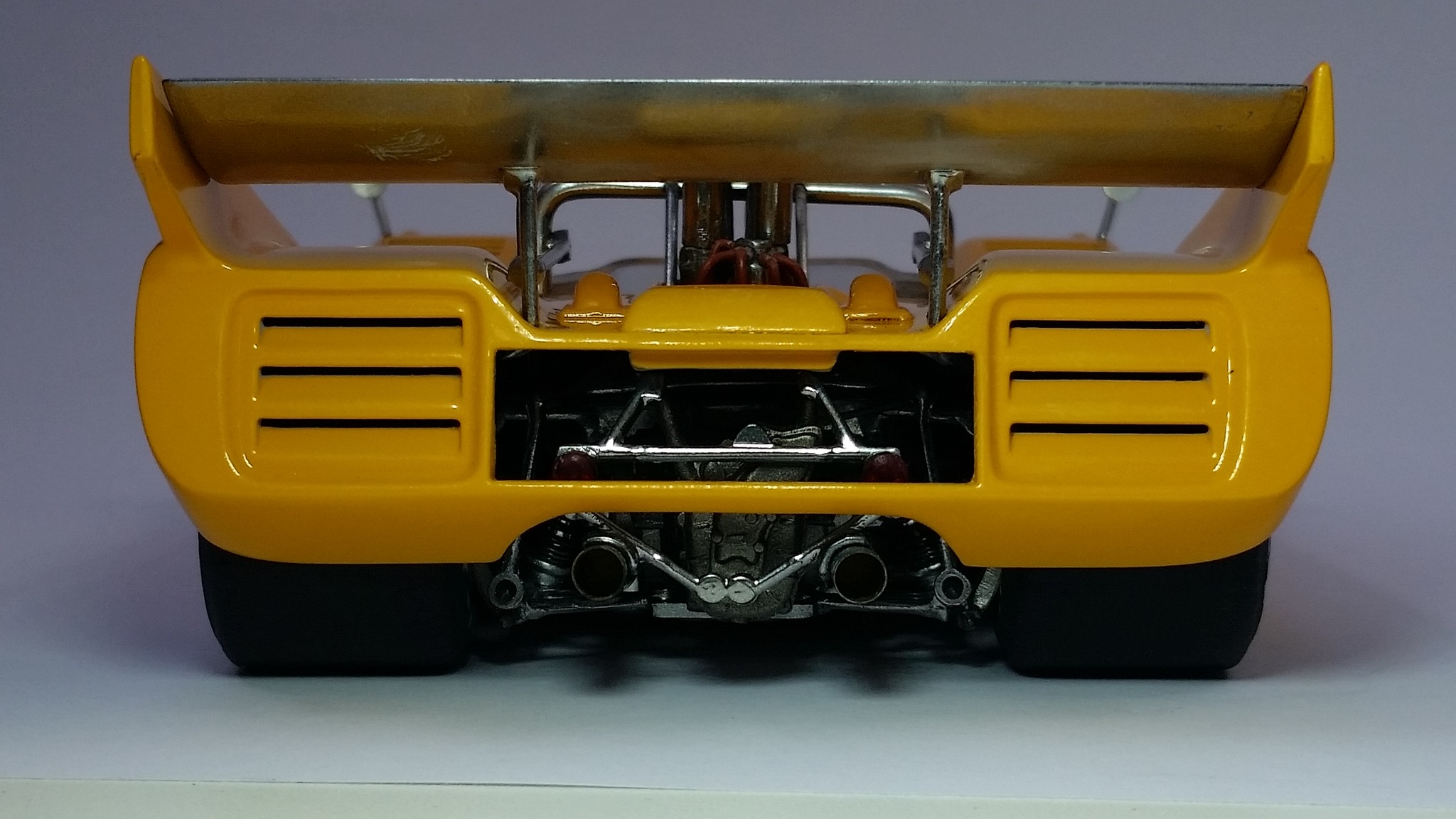 1/20 scale McLaren MK8D model car with customizations