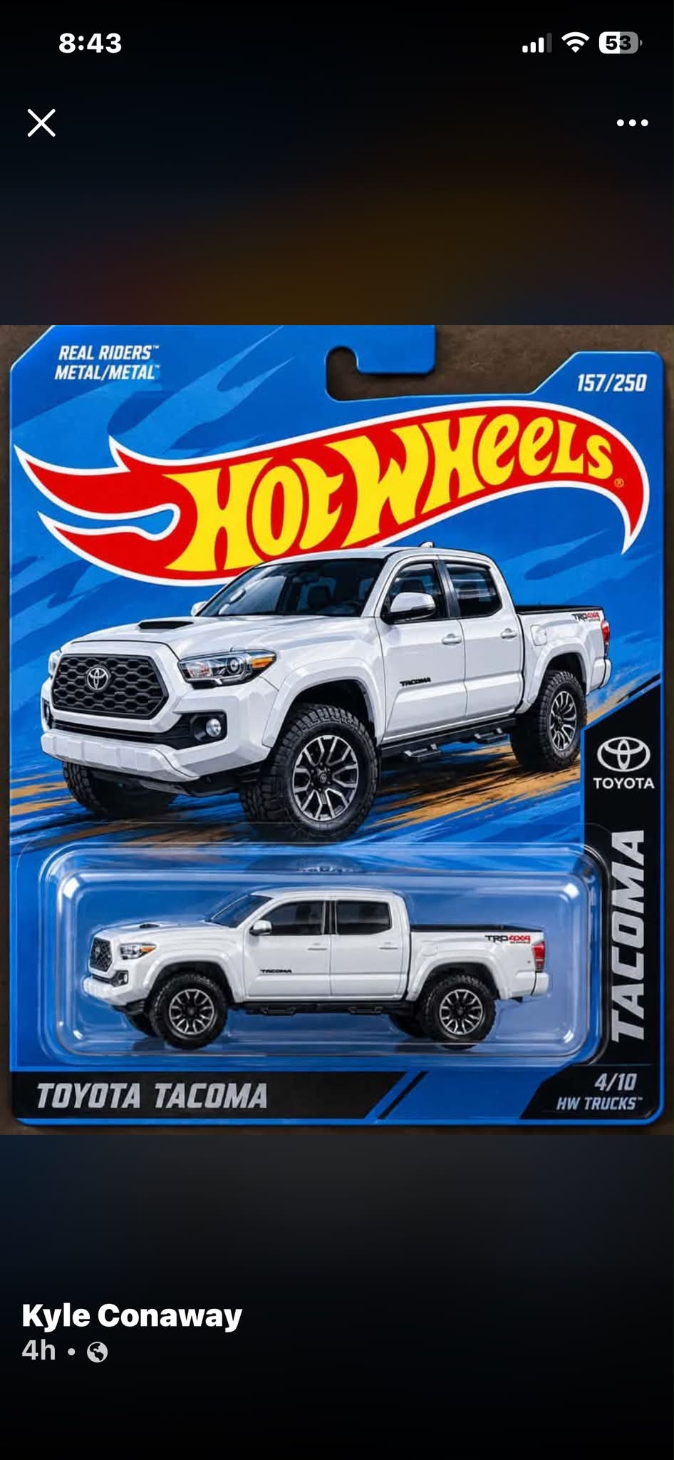 Hot Wheels 1/43 Deberti Toyota Tacoma | Hotwheels® Die-Cast