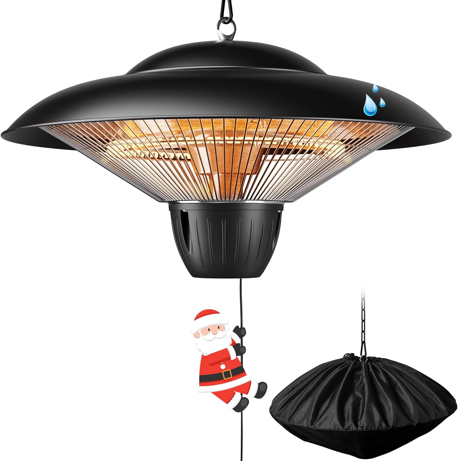 Wall-Mounted Electric Heater Hanging Patio with Hong Kong