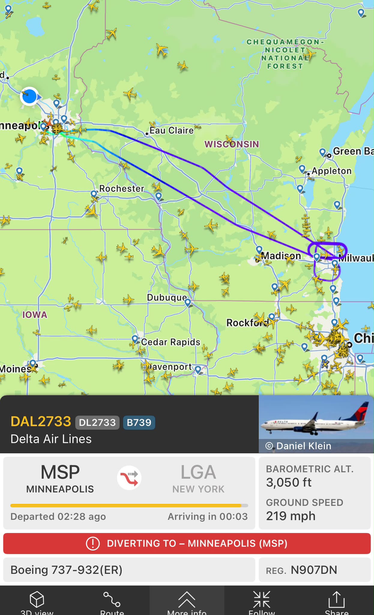 Update: The runway reopened shortly after 3 p.m.