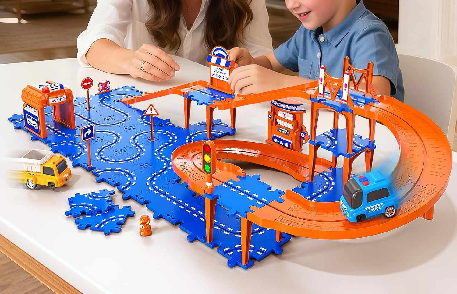 The Kids puzzle track car set is already on a drop + 40 per. 0ff