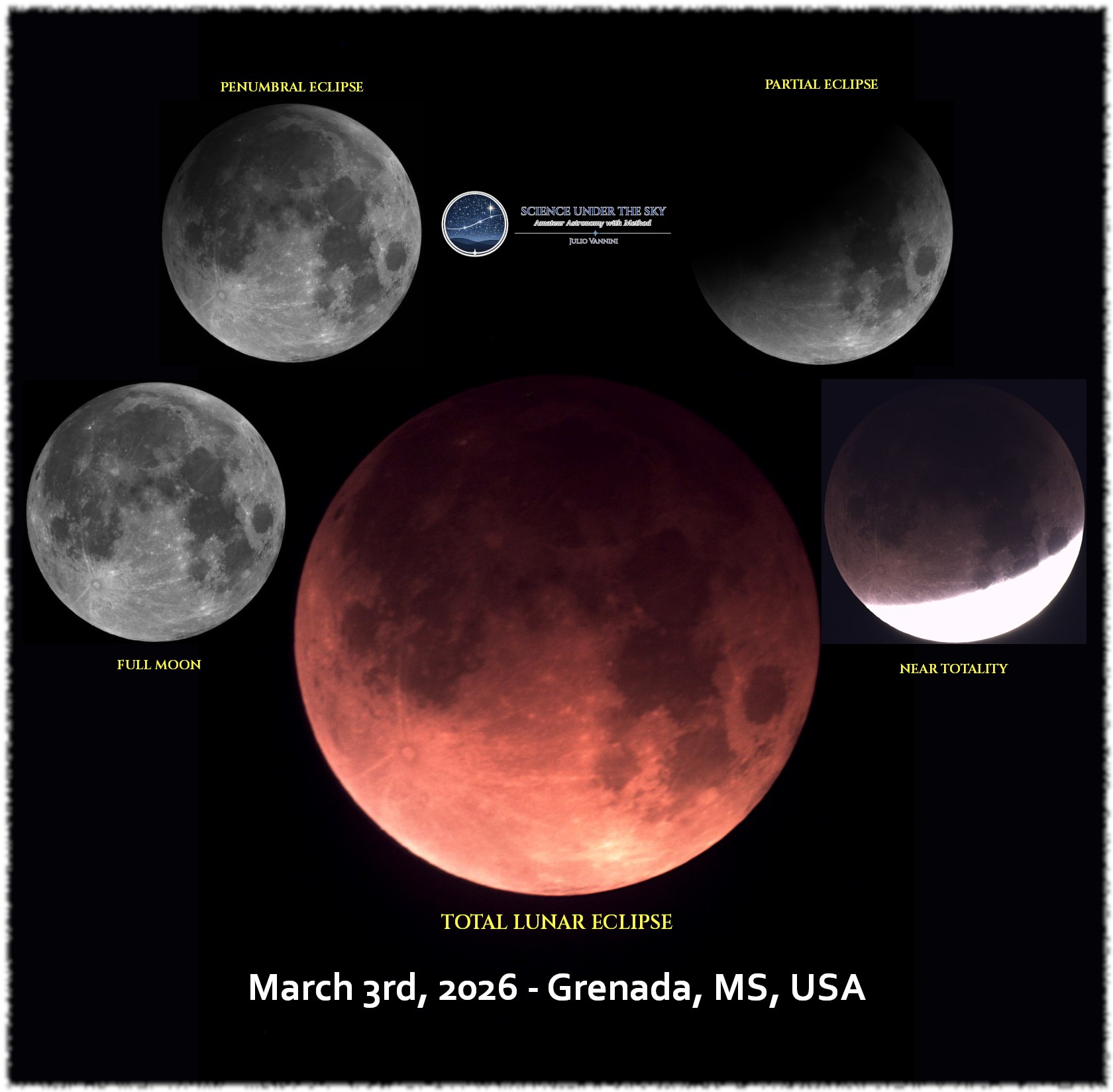 【D1様用】HORDES OF THE LUNAR ECLIPSE Impressive picture of this morning's total lunar eclipse! 📸Randy