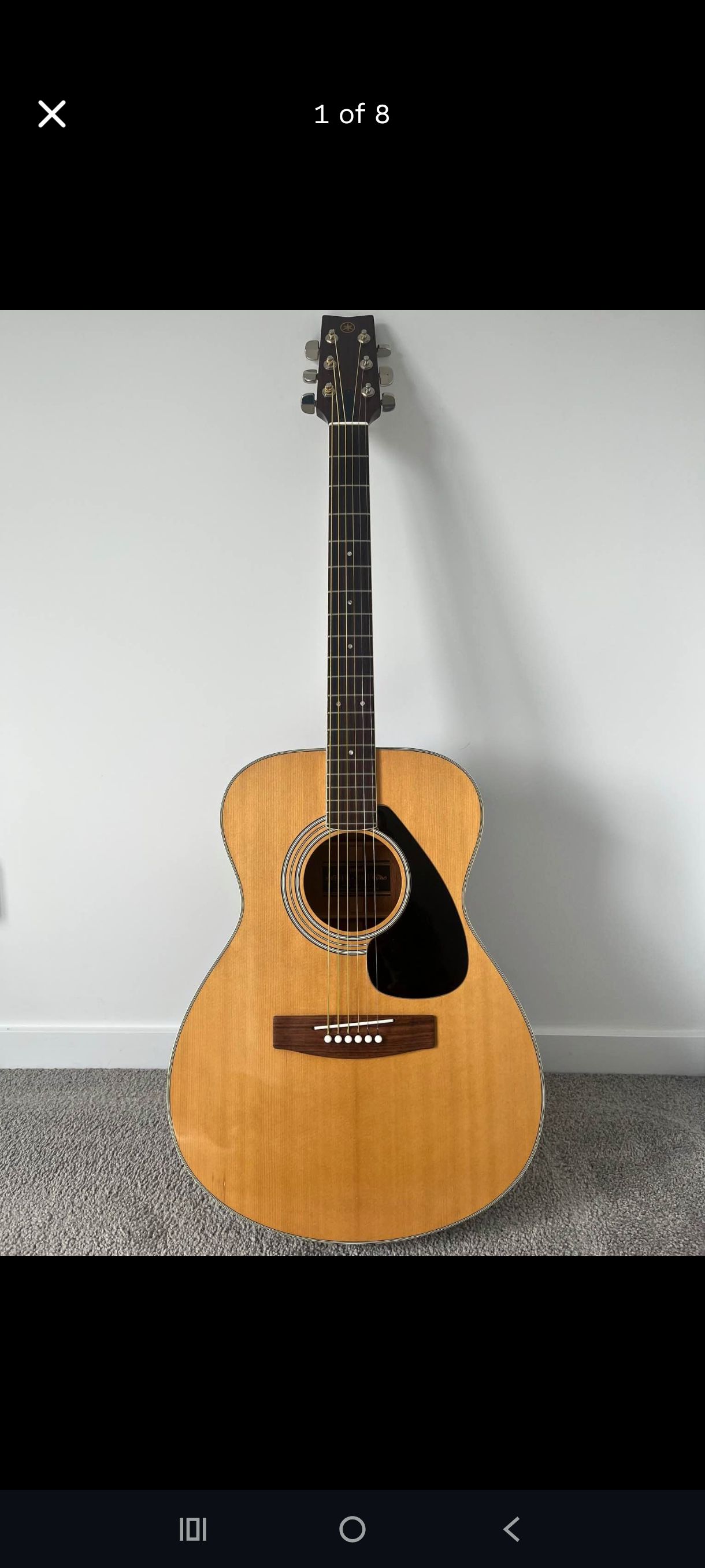 What is the equal tier guitar model to Yamaha FG 201B?
