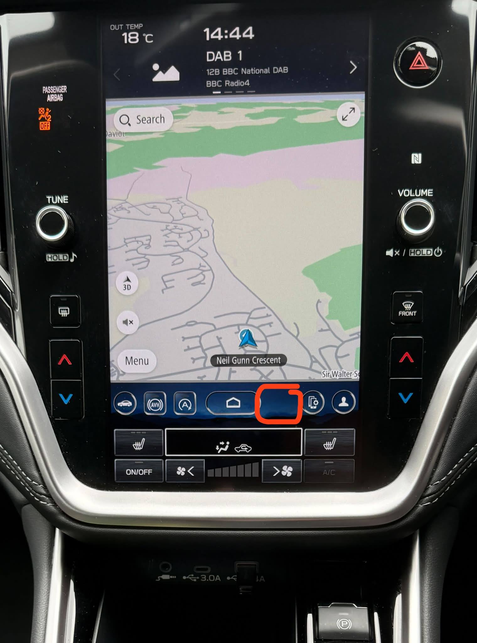 How to disable extra directions on Subaru map feature?