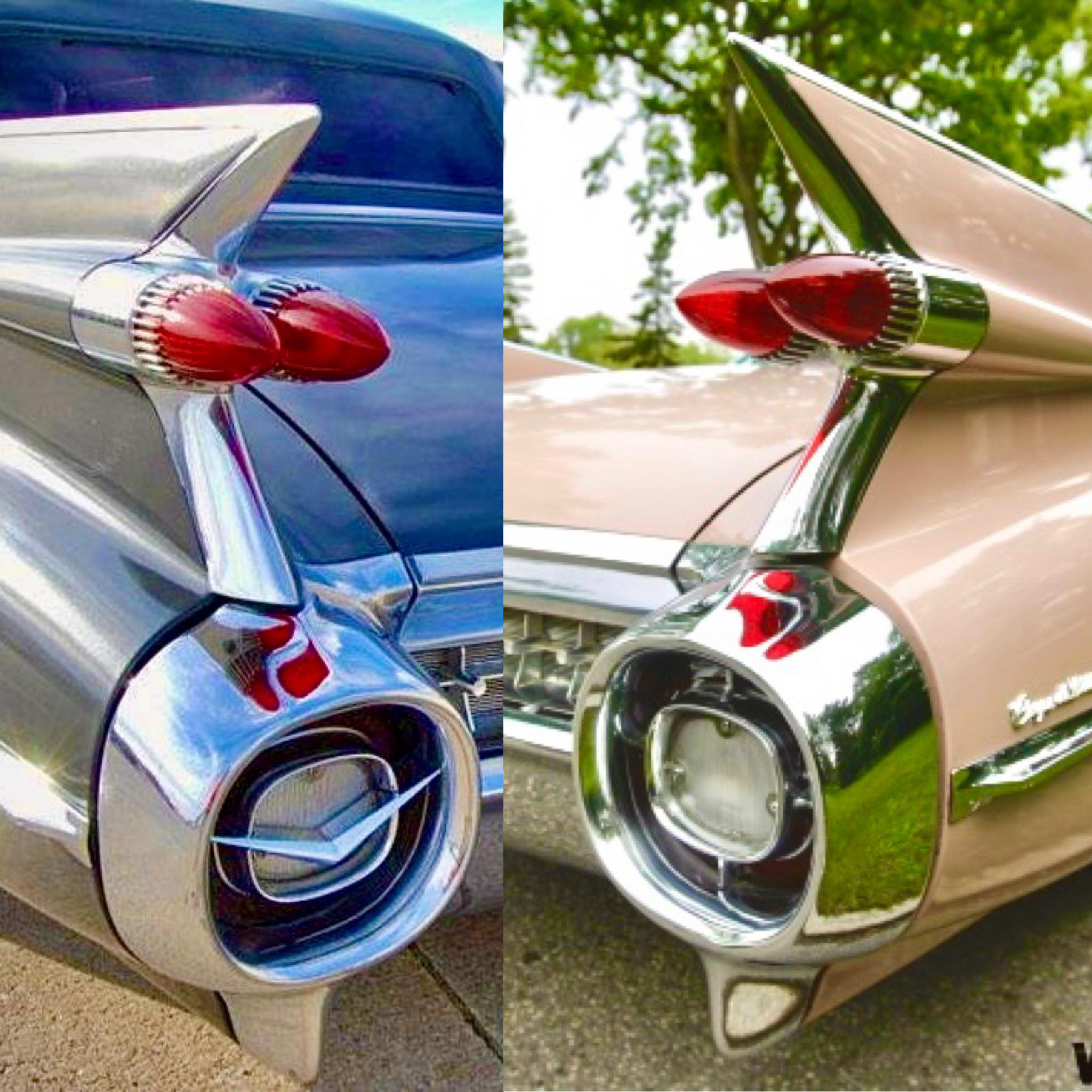 The 59 Cadillac taillights held on great