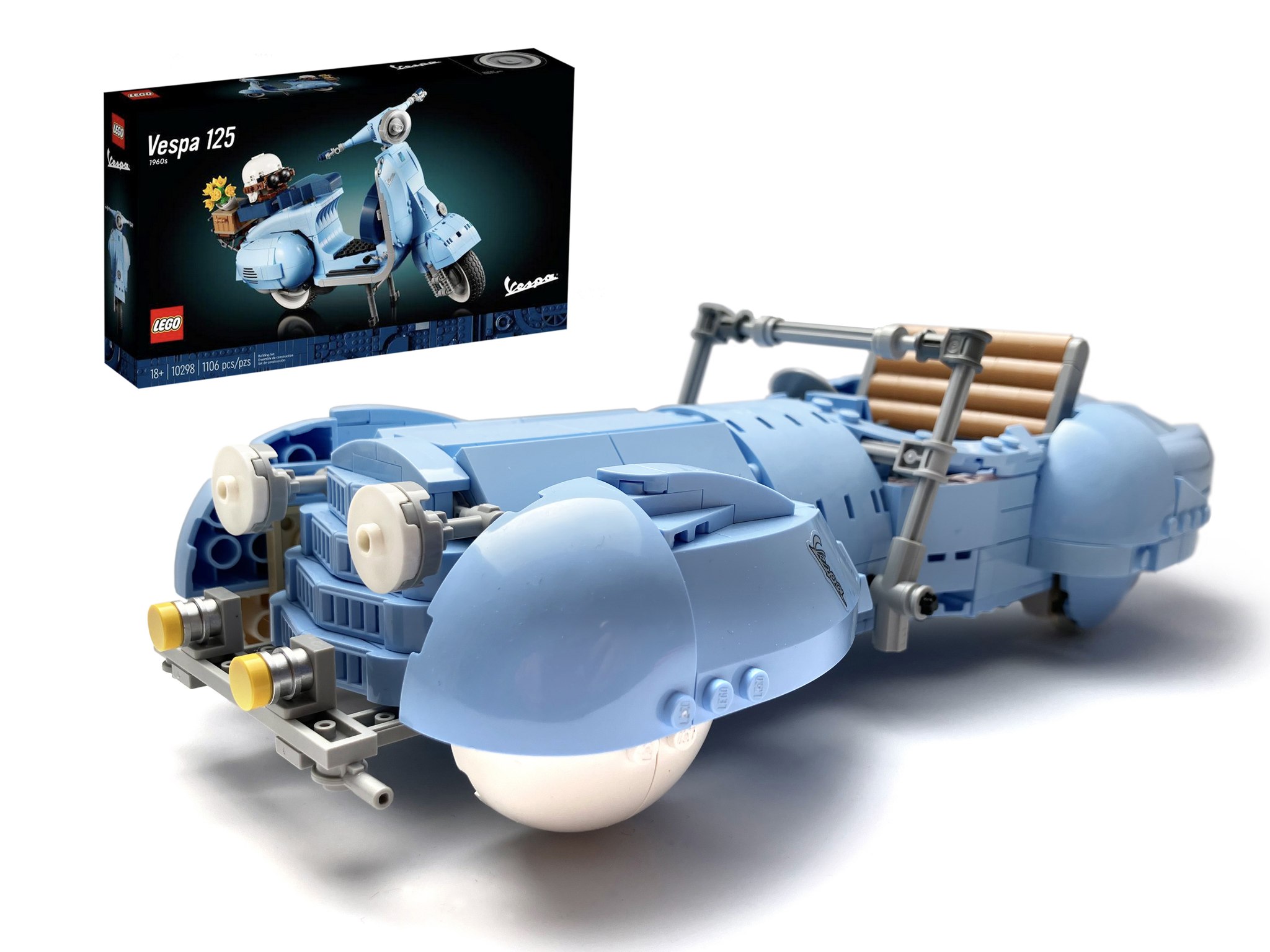 Lego Vespa 10298 set alternative model: 1930 Delahaye roadster