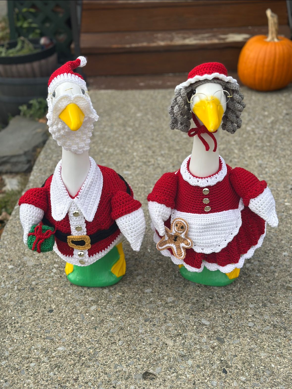 The Porch Goose Club of America | Santa Goose finally has his partner ...