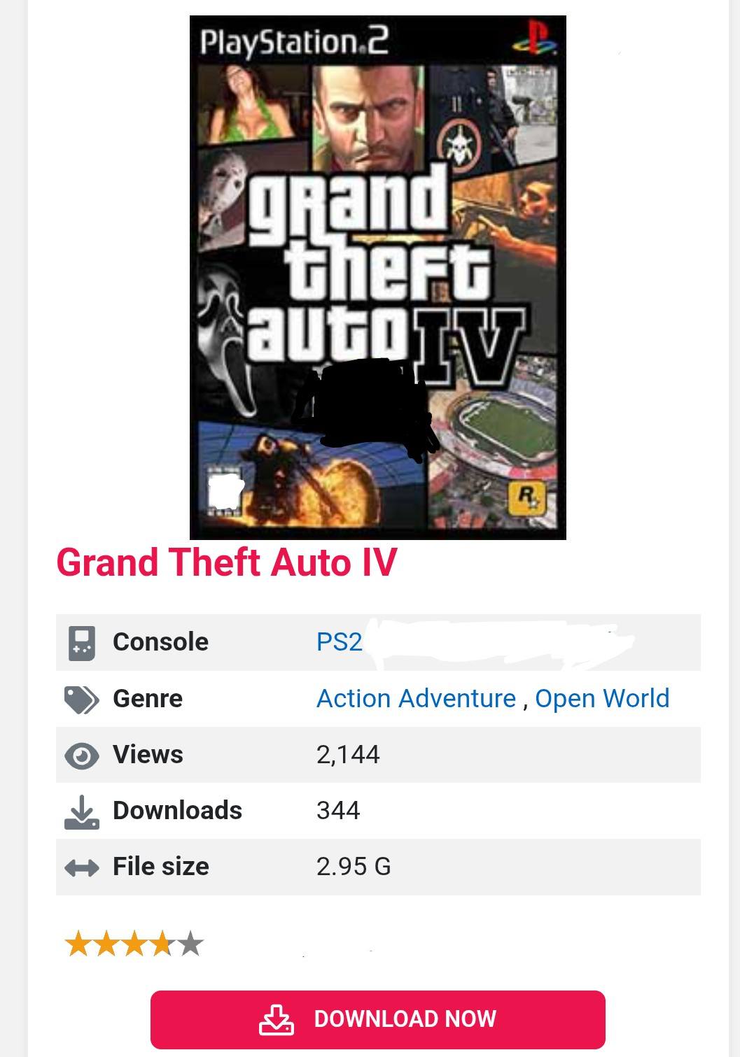 GTA 6 | This regular GTA 4 fer PS2 got removed/taken down from the ...