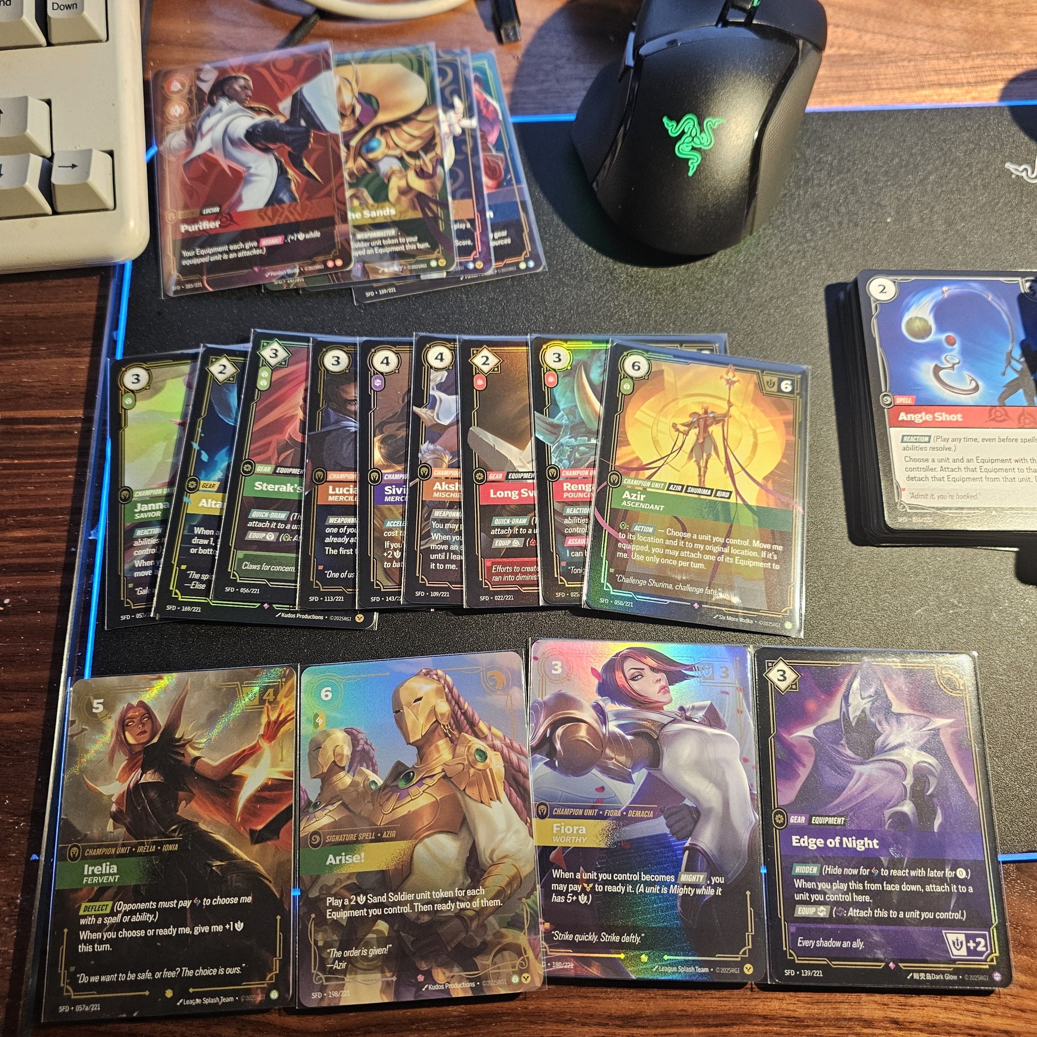 Spiritforged pre-rift experience with Lucian deck and Irelia prize