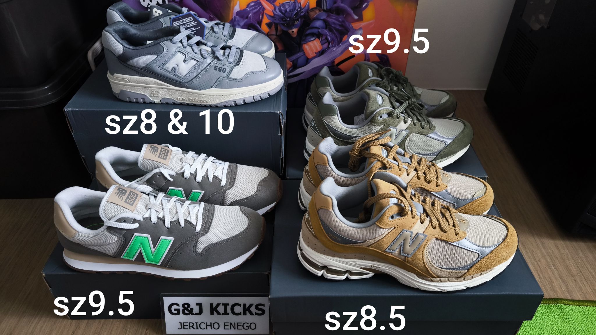 Convers #25__$500 Adidas #25__$250 New balance #25__$250