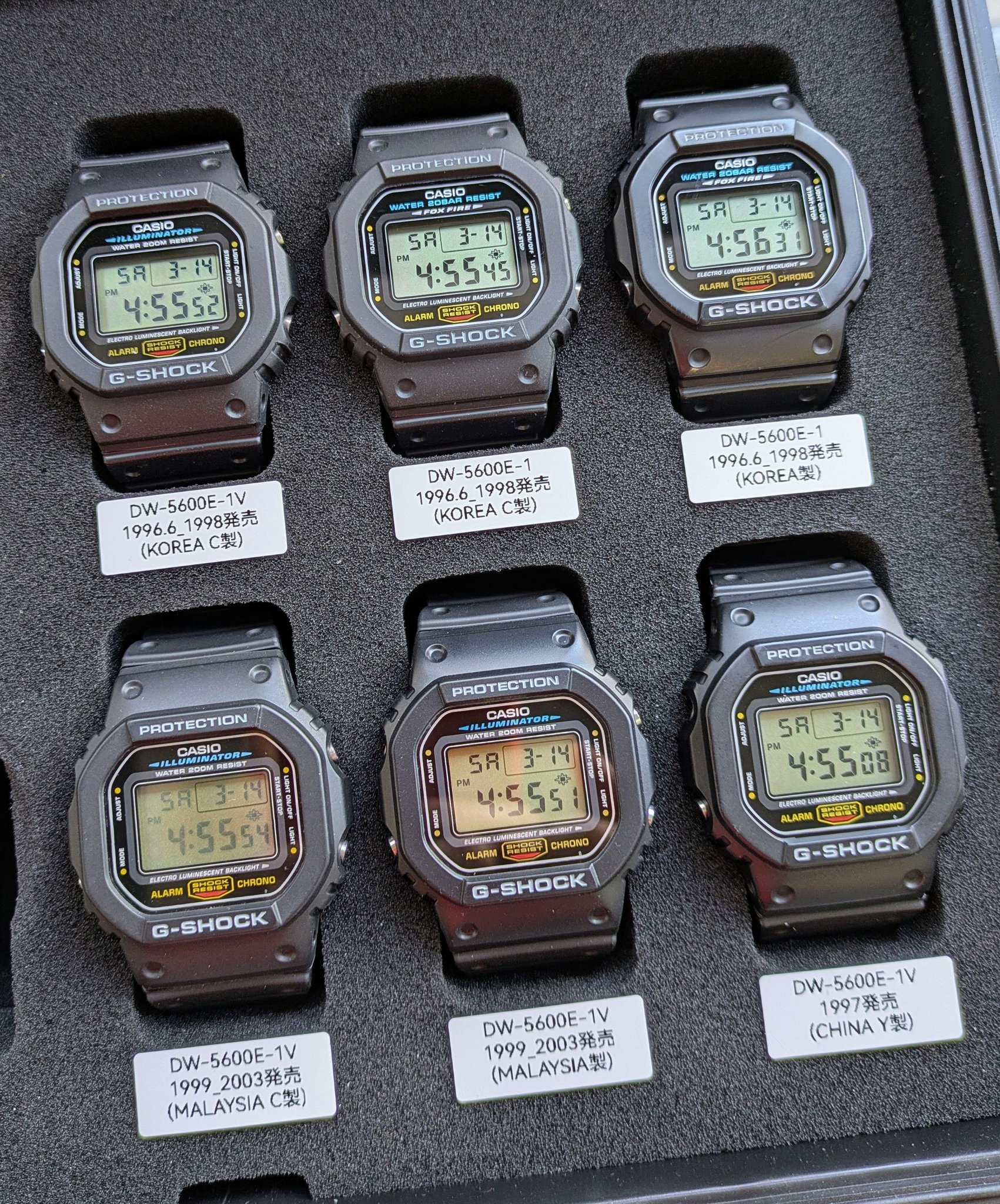 Casio dw-5600e watch collection