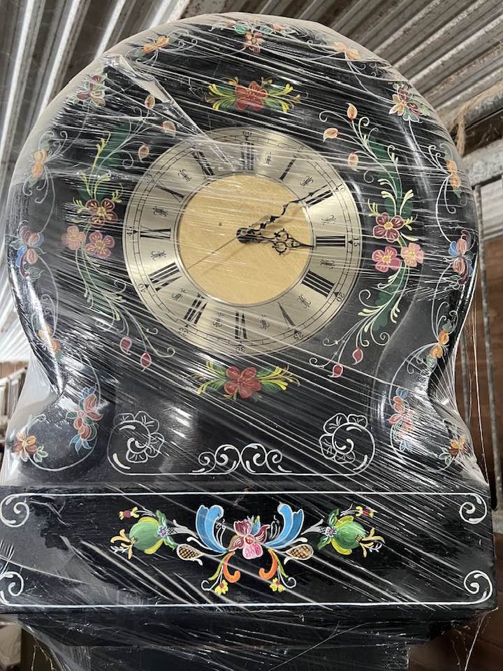 This is a clock my father Helge Saetre from Larvik Norway made. He