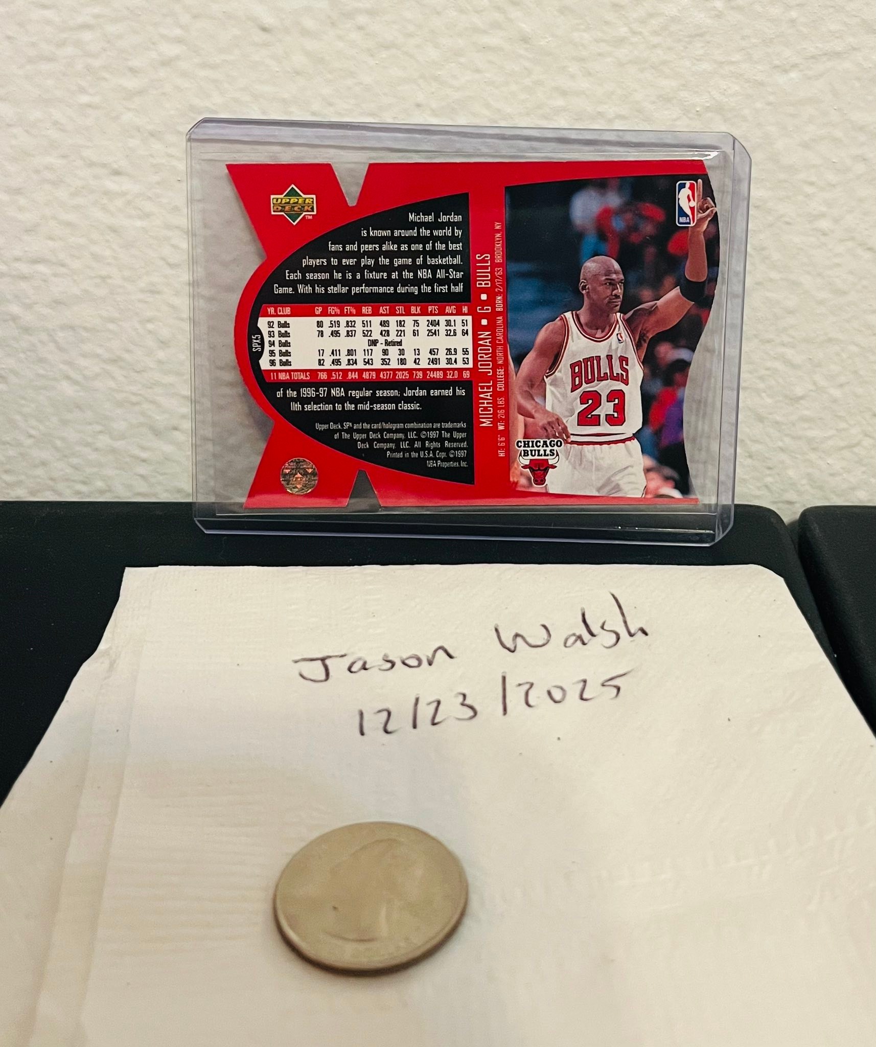 1997-98 Upper Deck SPX Die Cut Michael Jordan
