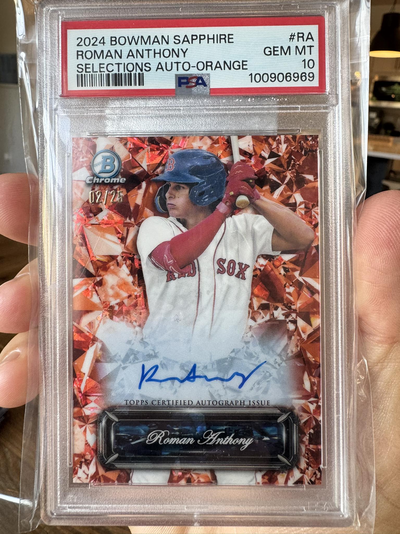 Roman Anthony 2024 Bowman Sapphire card added to collection