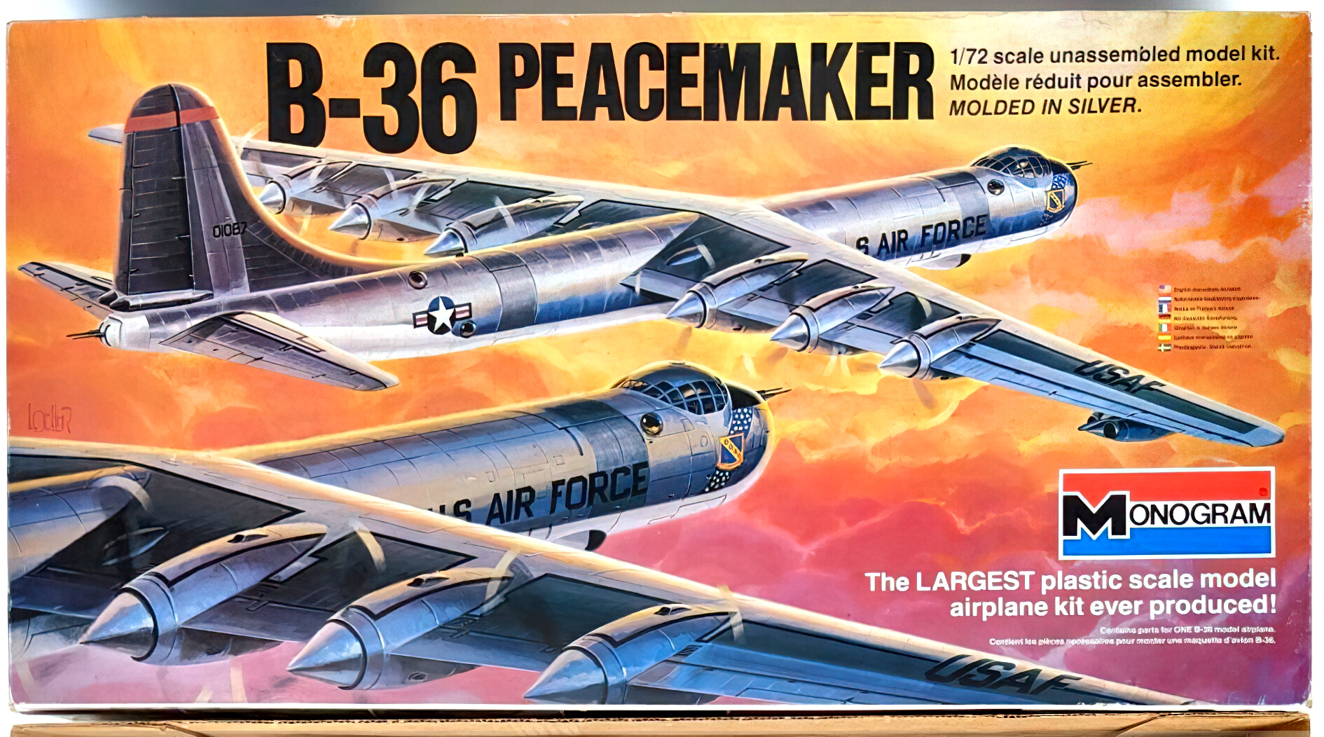 MONOGRAM B-36 Peacemaker 1:72 scale (1980)