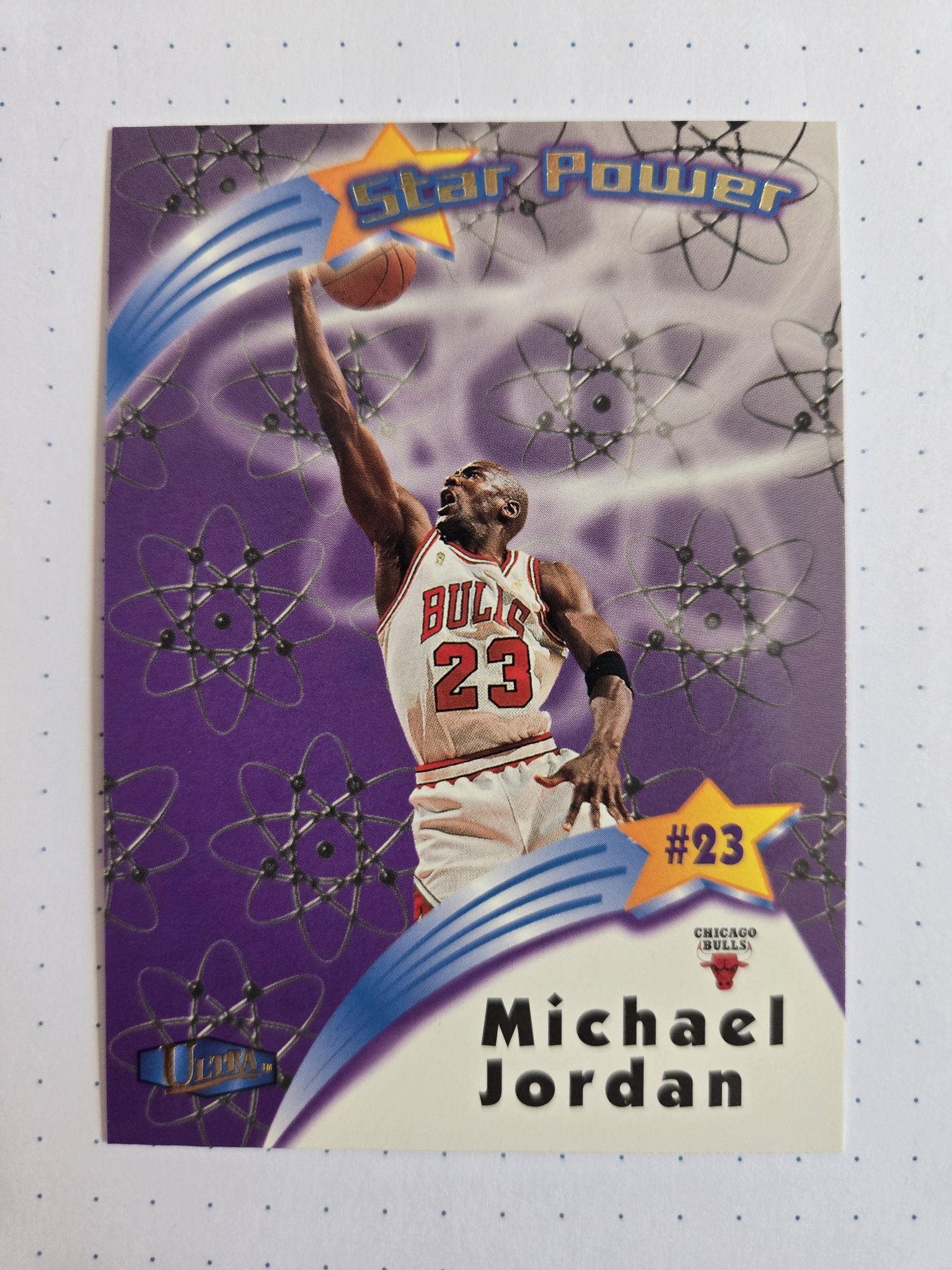 MICHAEL JORDAN 1997 FLEER ULTRA STAR POWER SUPREME #1 (PSA 7) is 